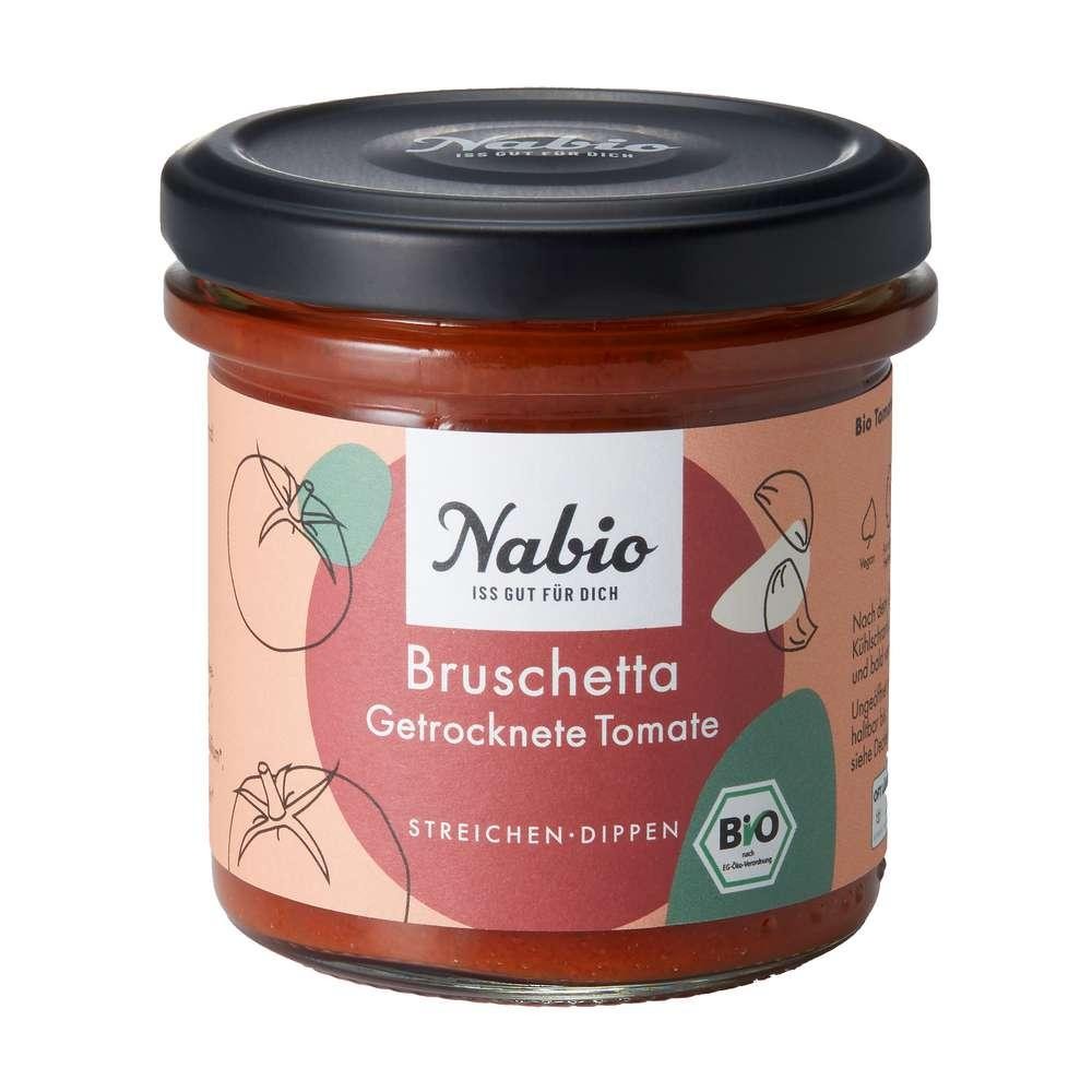 Nabio Organic bruschetta, dried tomato dip