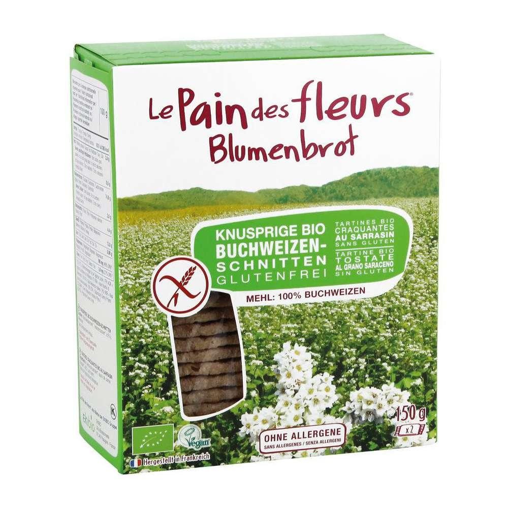 Le Pain des fleurs Organic buckwheat crispy bread, flower bread