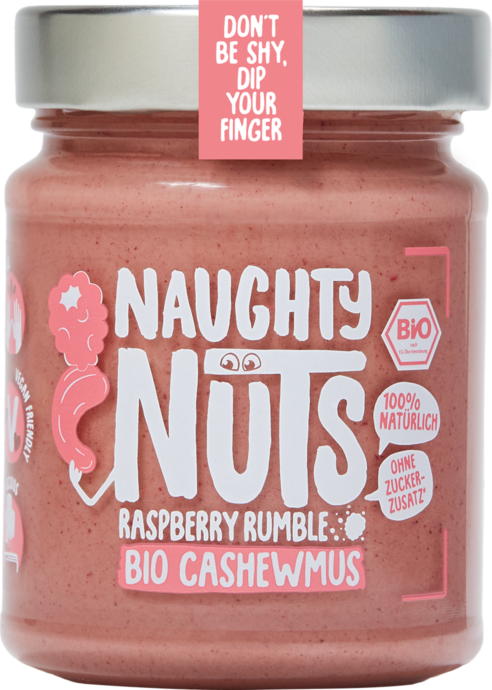Naughty Nuts Organic Raspberry Cashew Butter