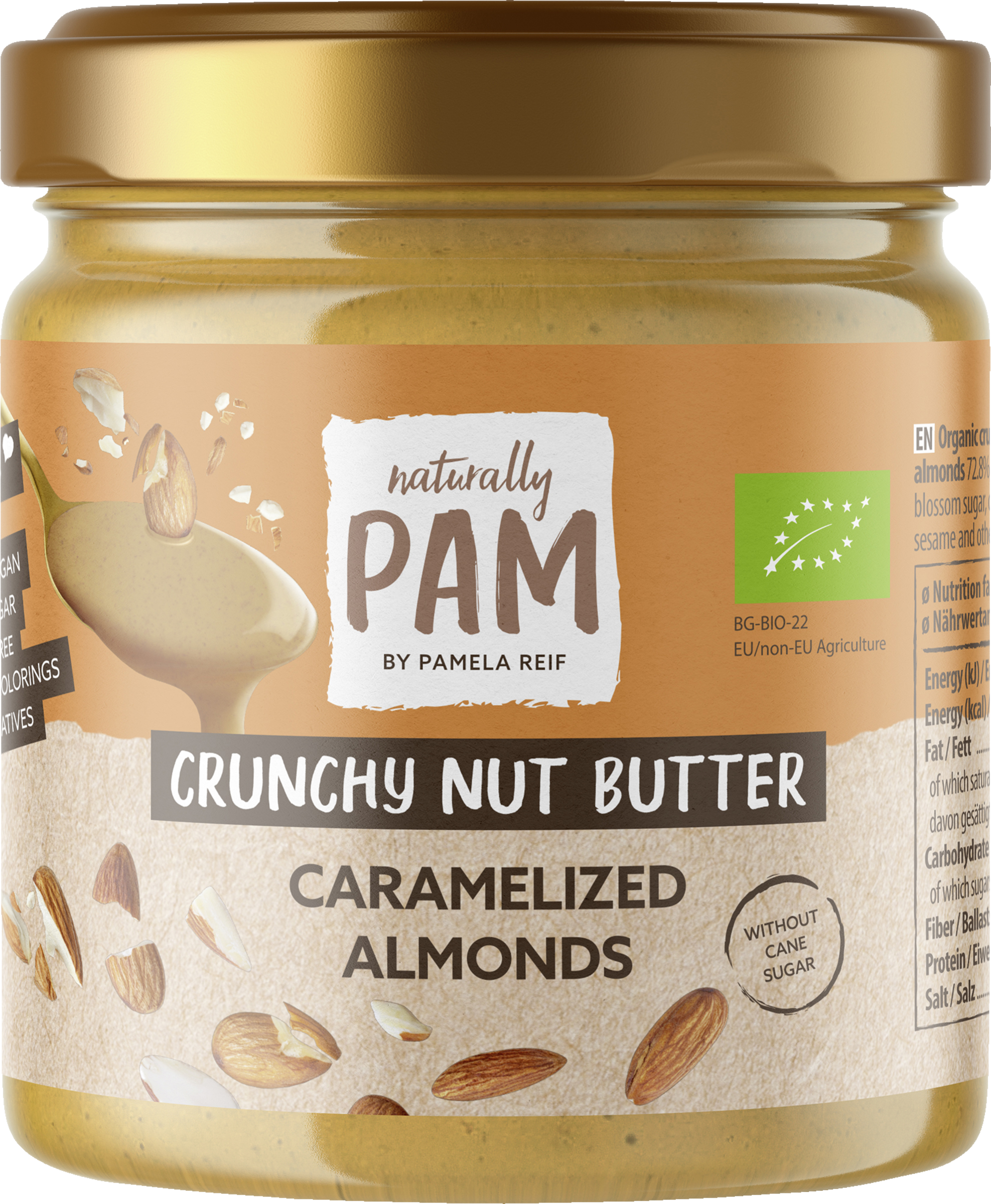 Naturally PAM Organic Crunchy Nut Butter Caramelized Almonds