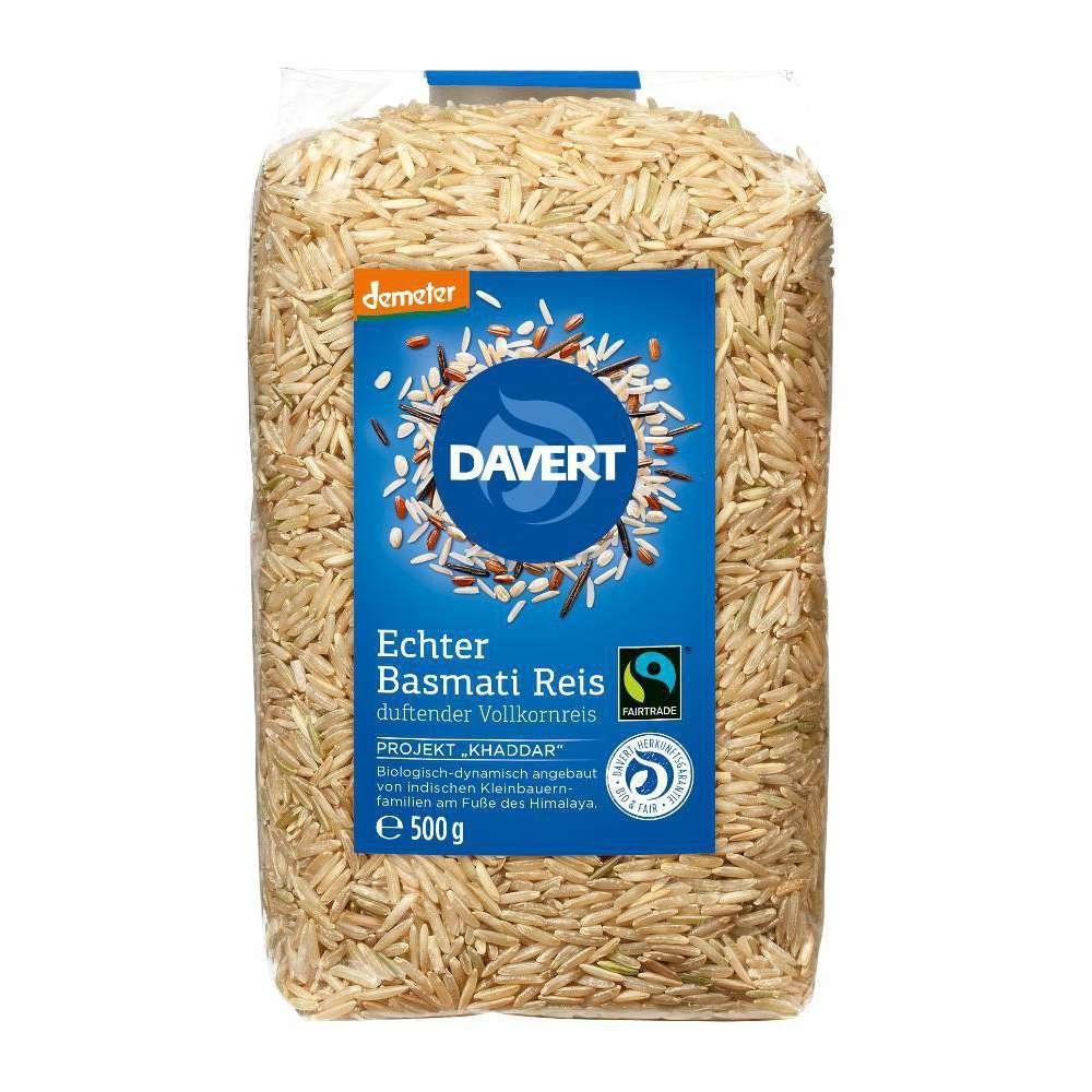 Davert Organic Demeter Basmati rice brown