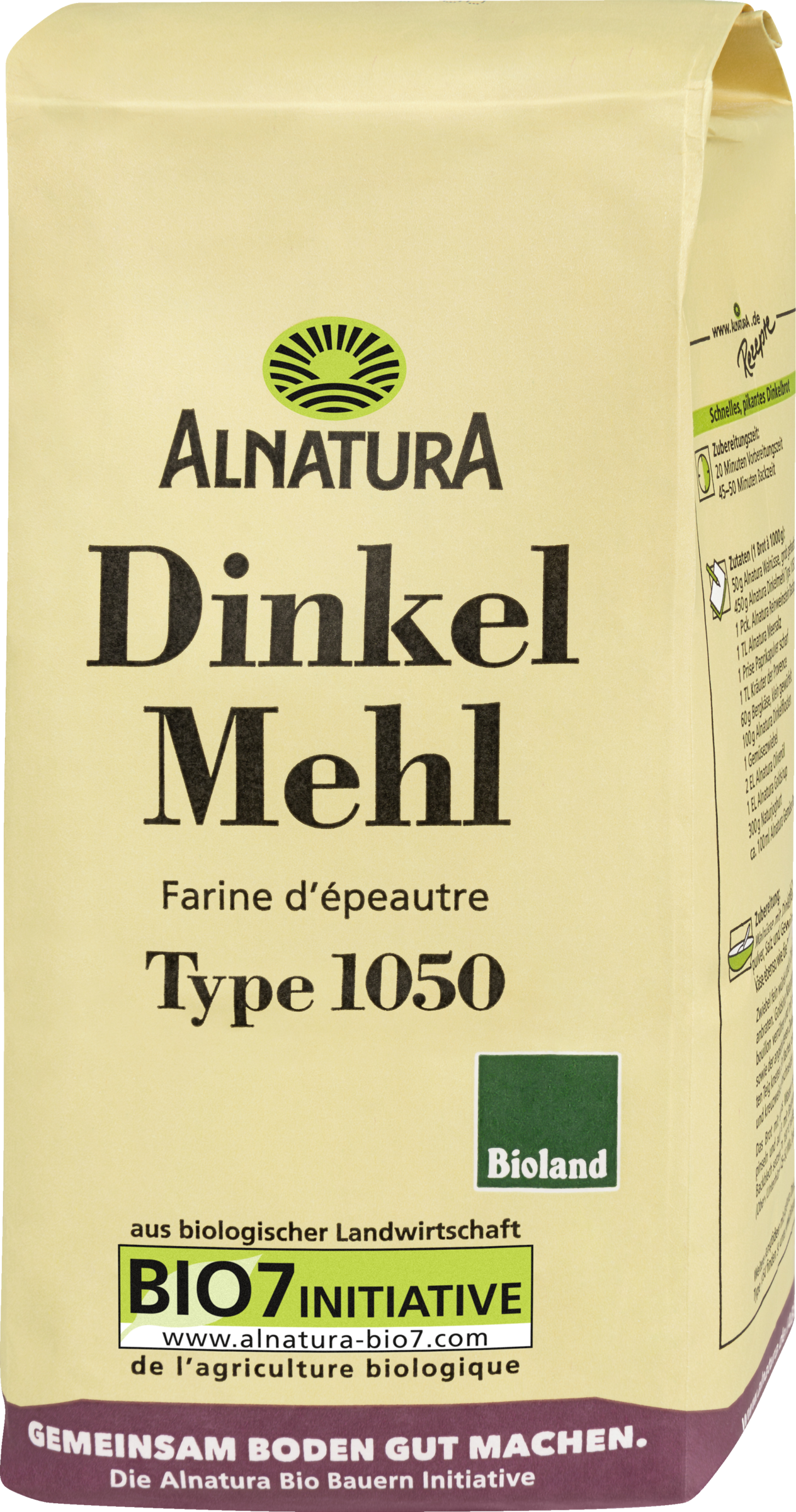 Alnatura Organic spelled flour type 1050 Bioland