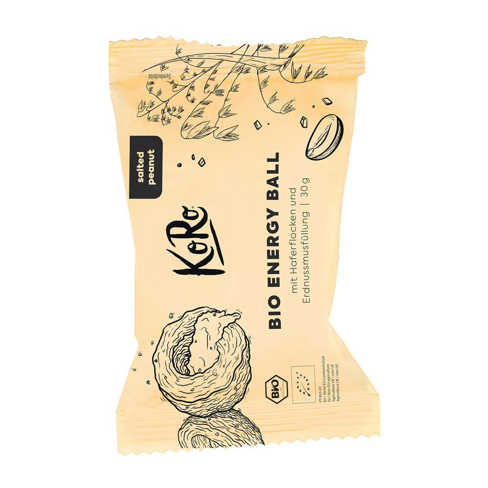 KoRo Organic Energy Ball, Salted Peanut
