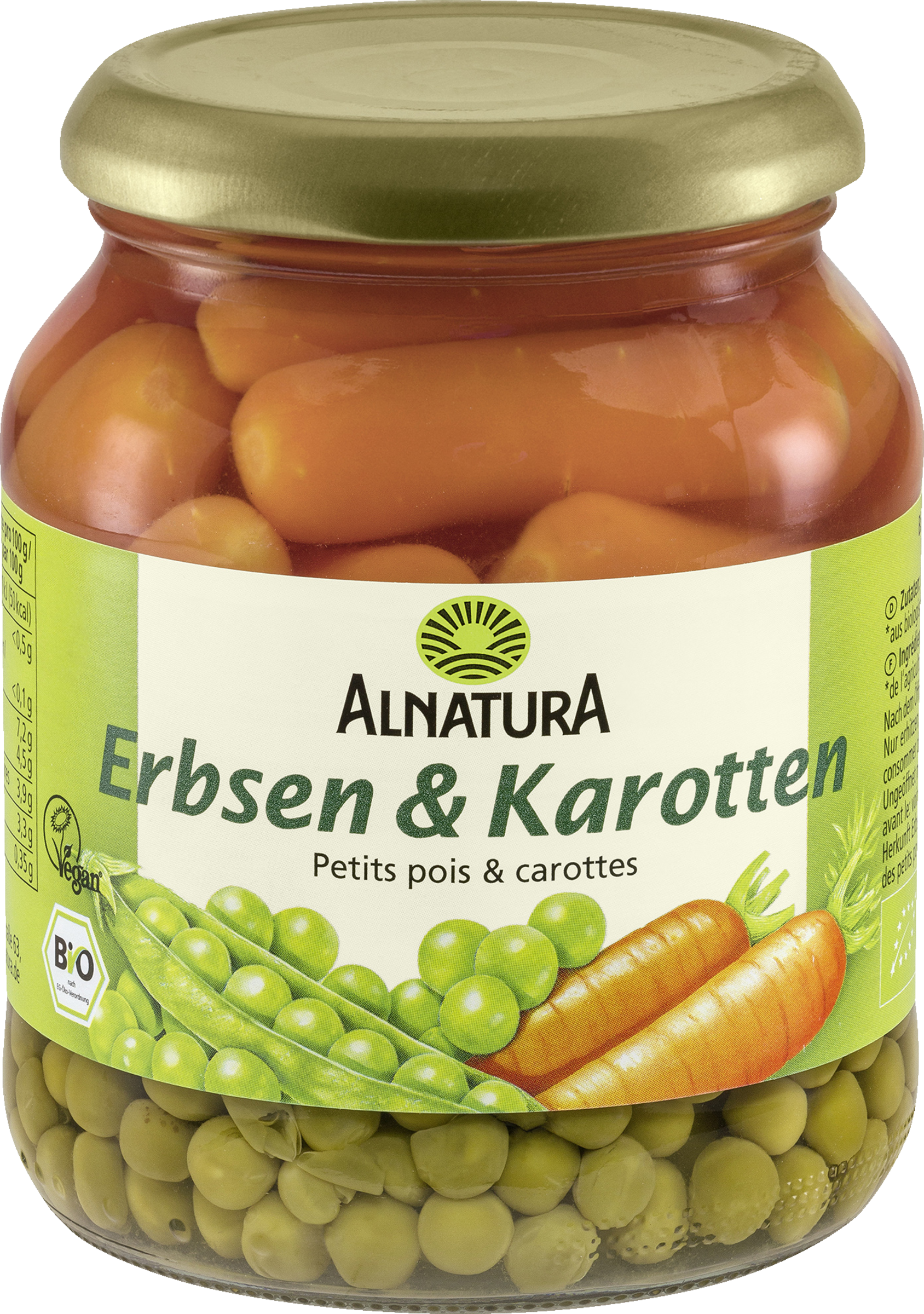 Alnatura Organic peas and carrots