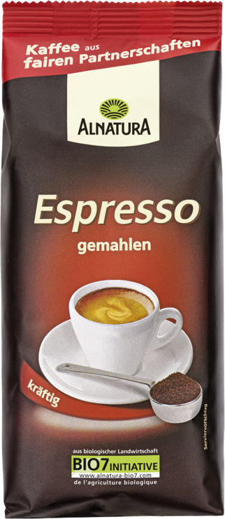 Alnatura Bio Espresso, gemahlen