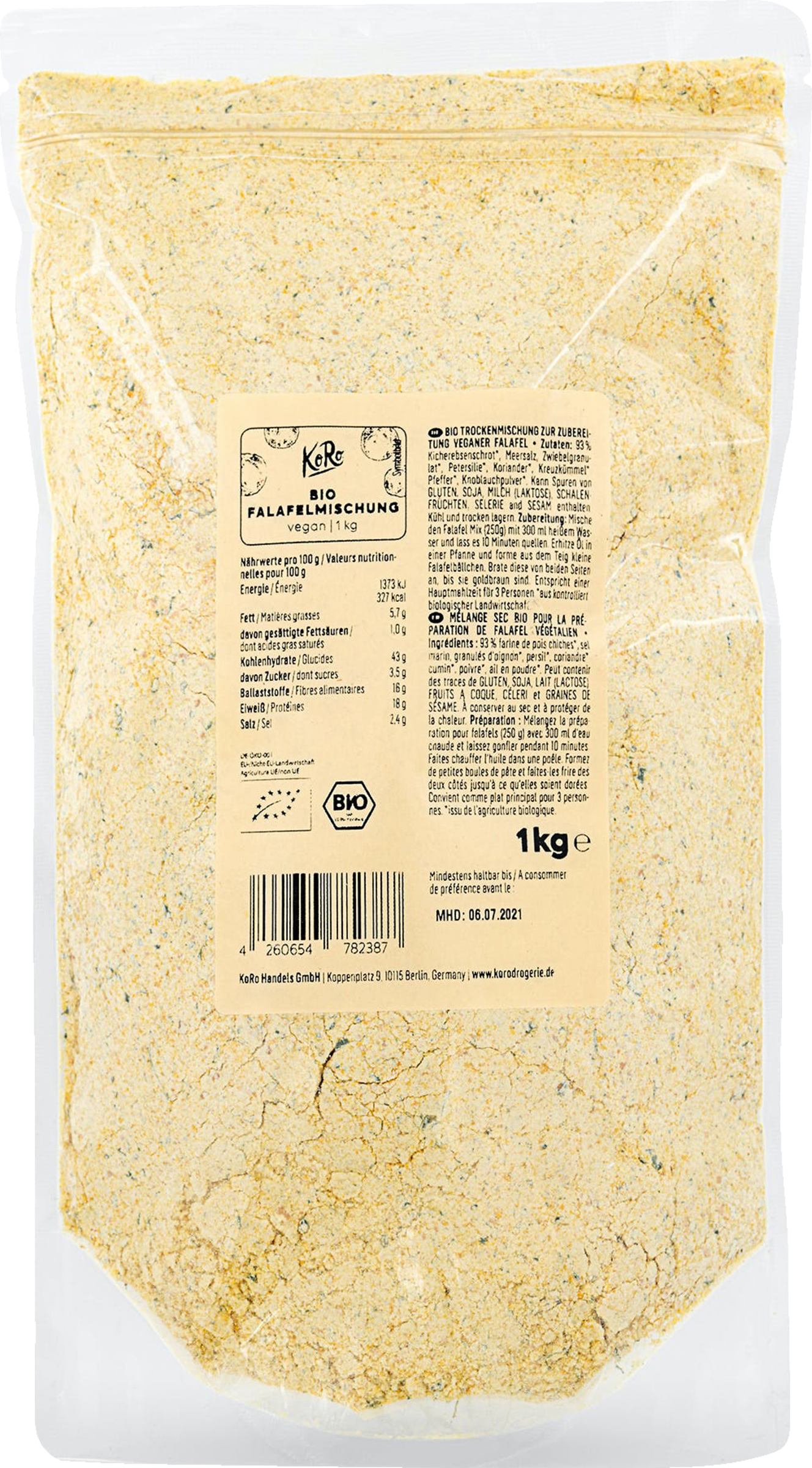 KoRo Organic falafel mix