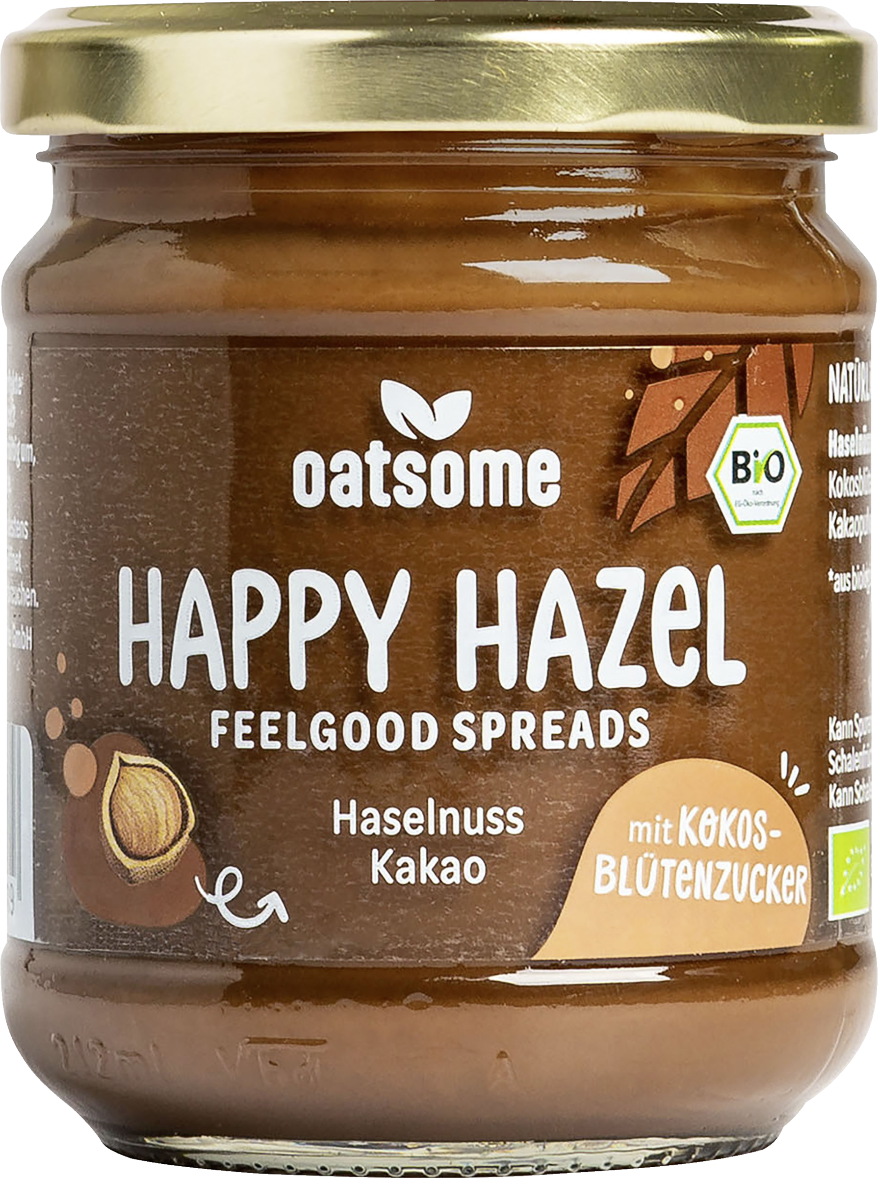 Oatsome Organic Feelgood Spread Happy Hazel spread