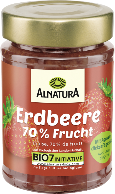 Alnatura Organic strawberry fruit spread with agave syrup