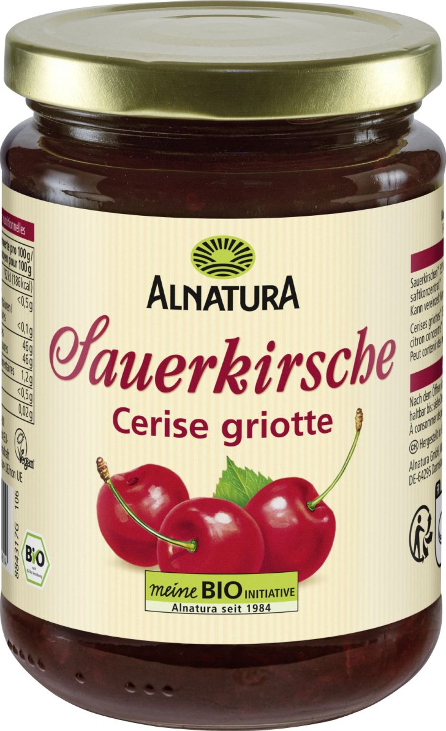 Alnatura Organic fruit spread, sour cherry