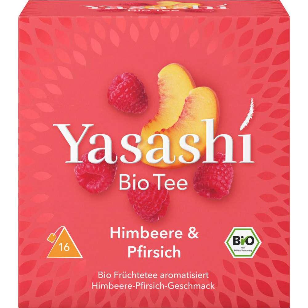 Yasashi Organic fruit tea, raspberry-peach
