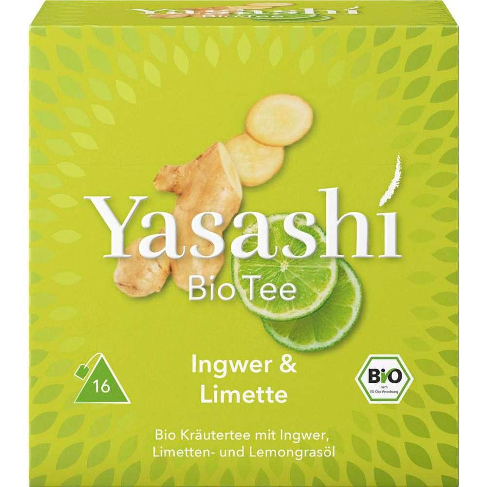Yasashi Organic fruit tea, ginger-lime