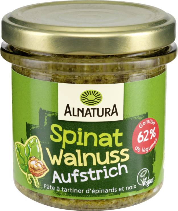 Alnatura Organic garden vegetables Spinach Walnut