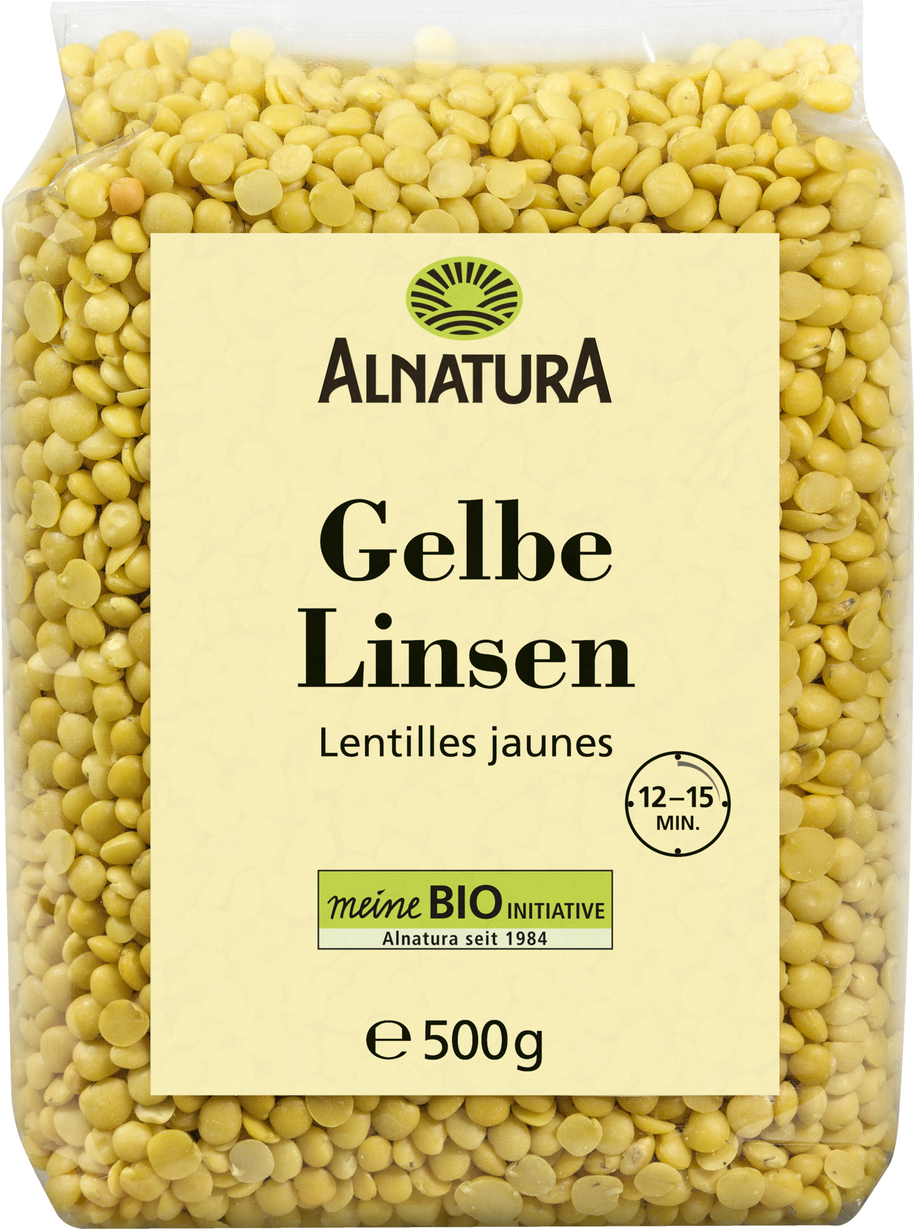 Alnatura Organic yellow lentils