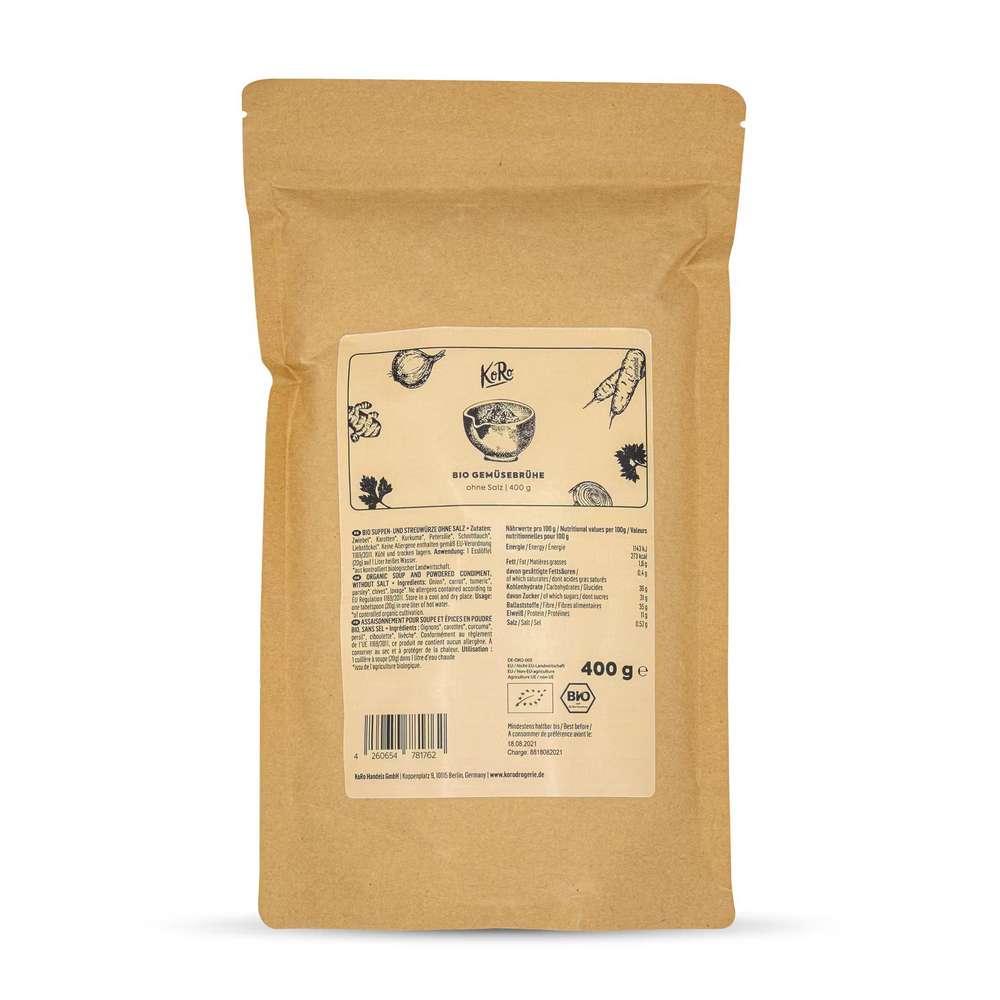 KoRo Organic vegetable broth without salt