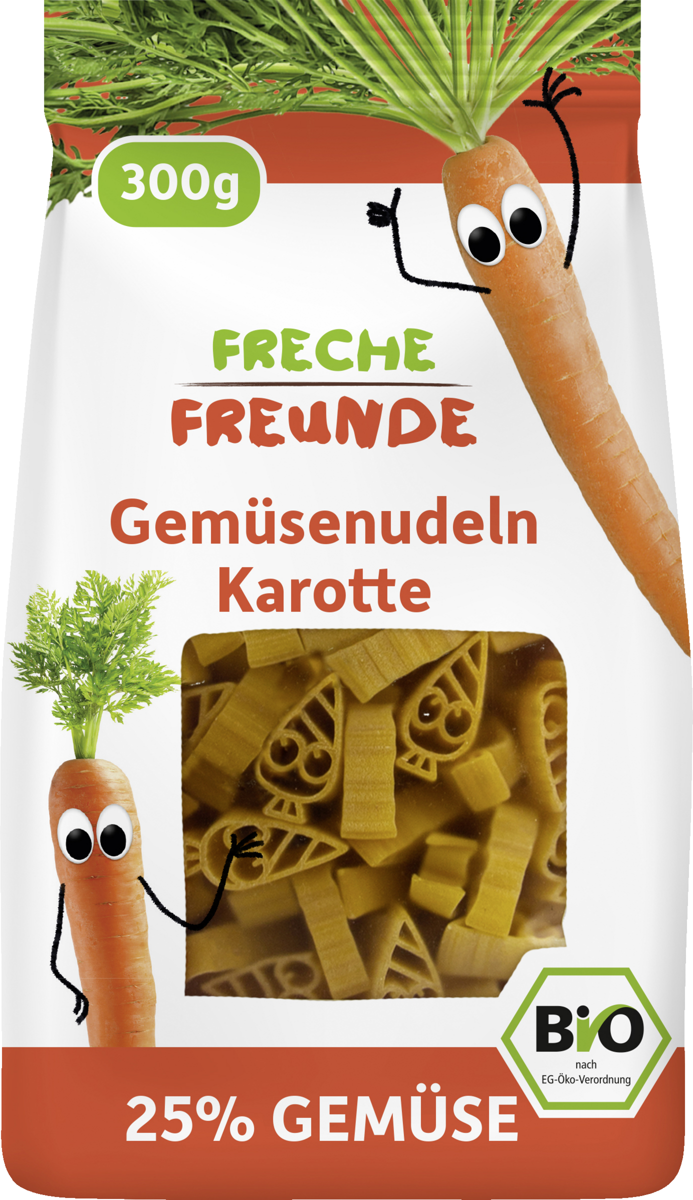 FRECHE FREUNDE Organic vegetable noodles carrot