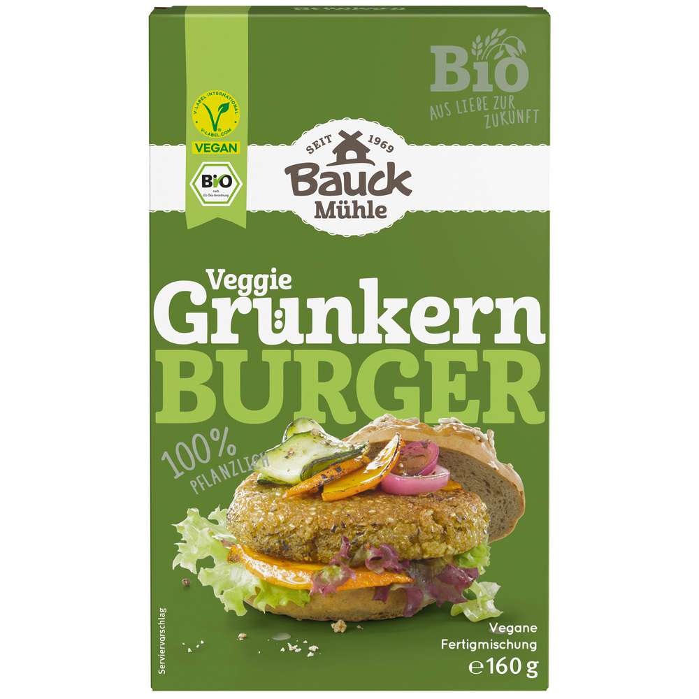 Bauckhof Organic green spelt burger mix 160g