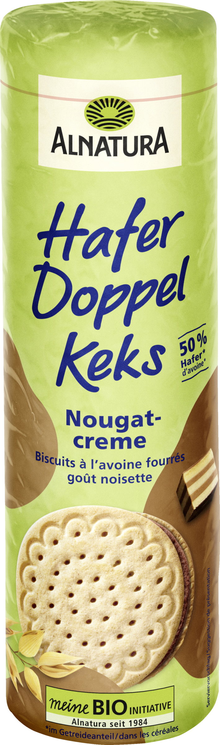 Alnatura Bio oat double biscuit nougat cream