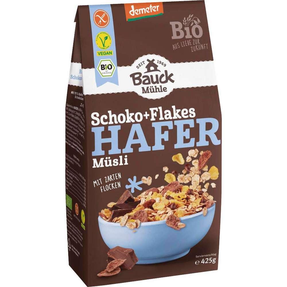 Bauckhof Organic oat muesli, chocolate+flakes