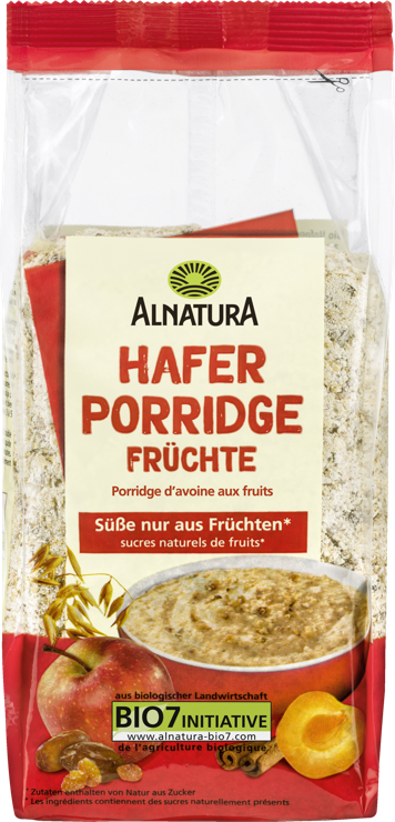 Alnatura Organic Oat Porridge Fruits