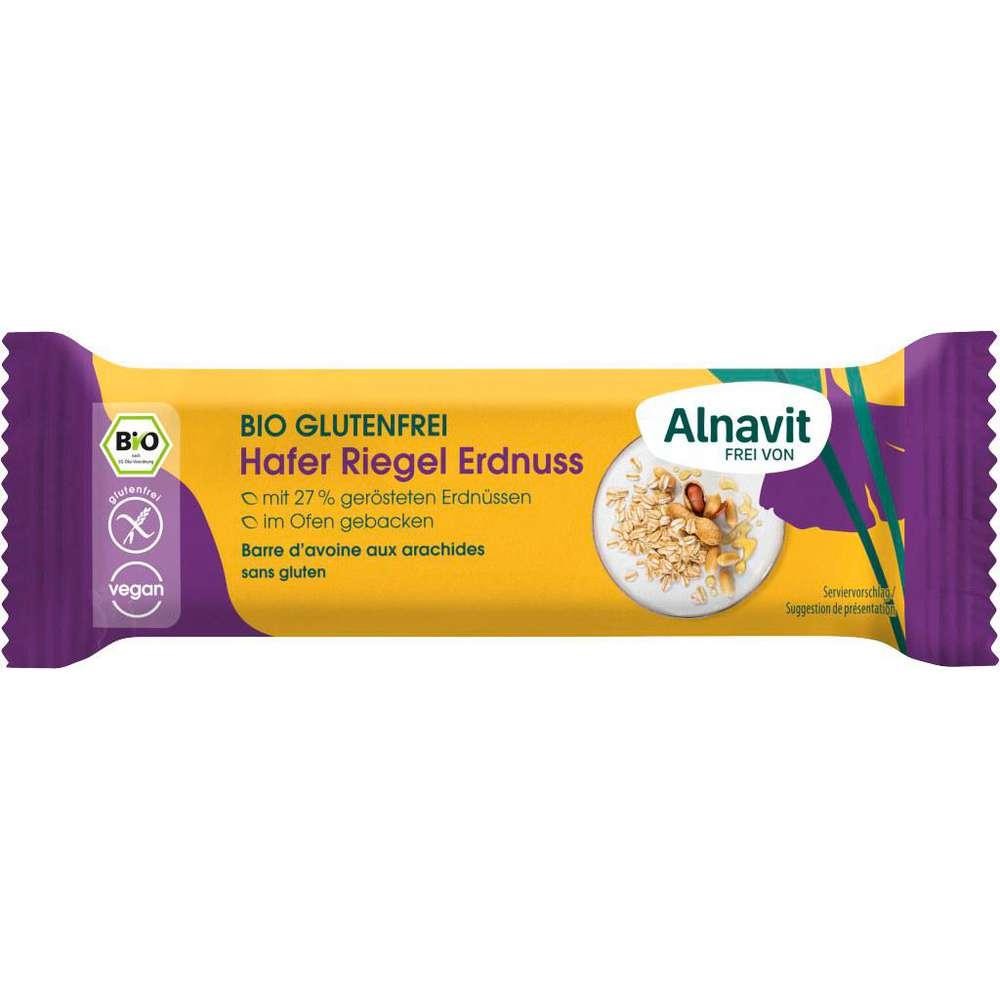 Alnavit Organic Oat Bar Peanut, gluten-free