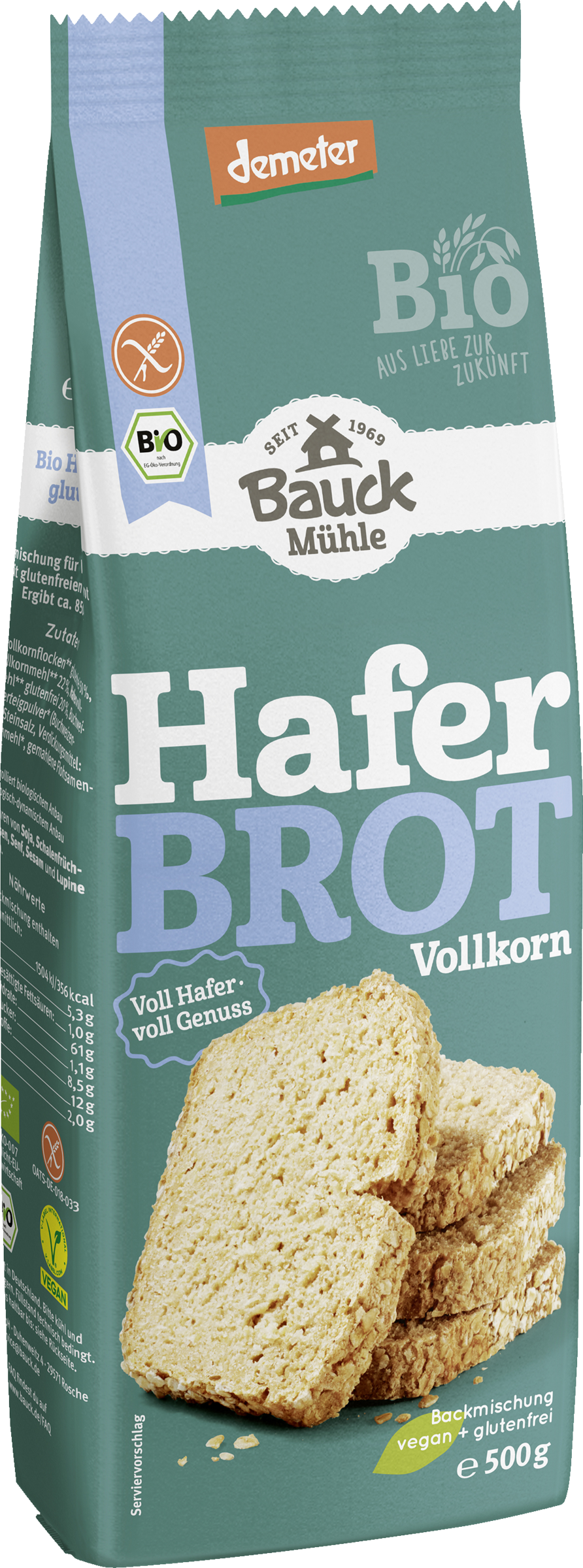 Bauck Mühle Organic oat bread baking mix