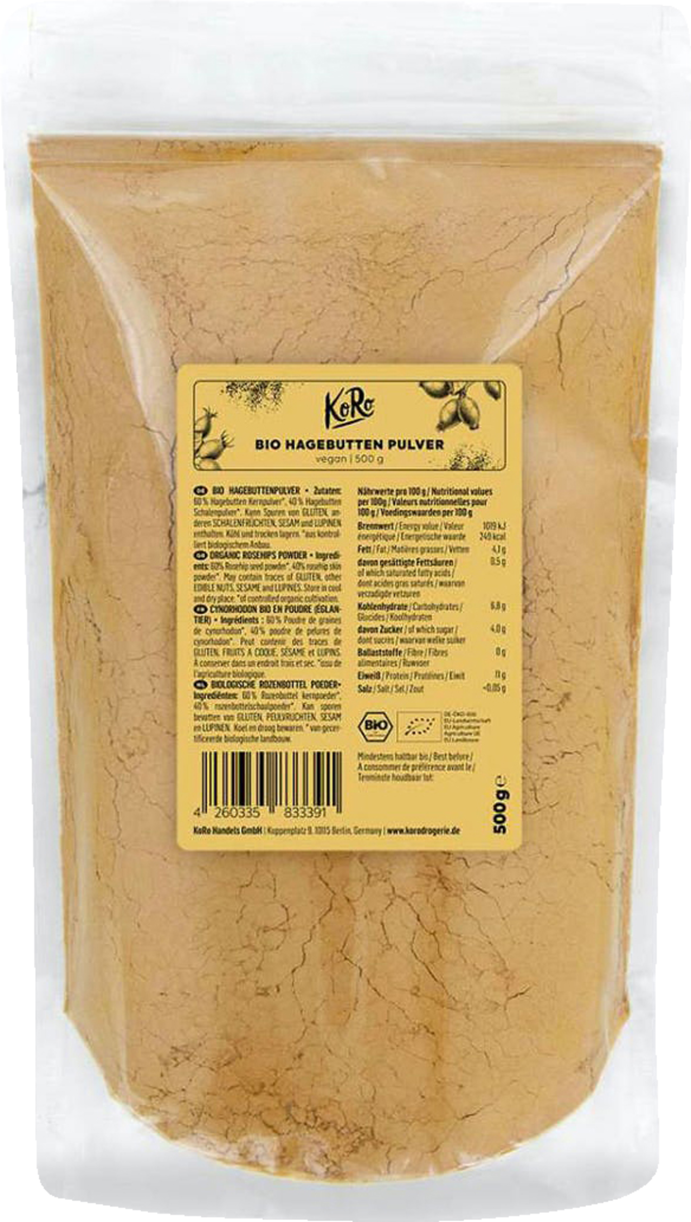 KoRo Organic rose hip powder
