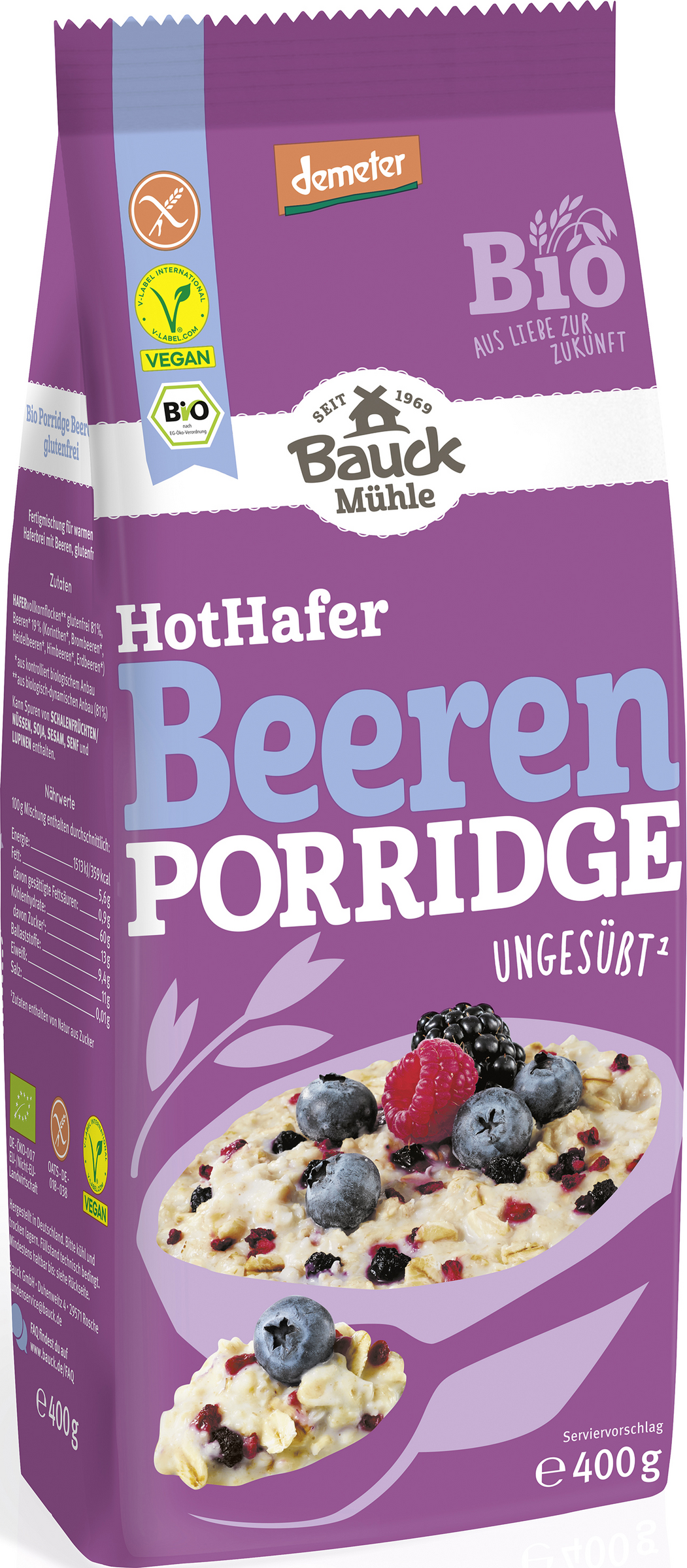 Bauck Mühle Organic Hot Oat Berry