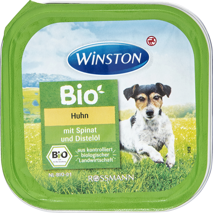 Winston Organic chicken with spinach & safflower oil