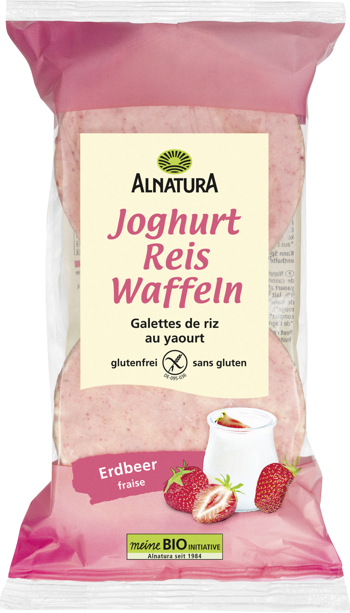 Alnatura Organic yogurt rice waffles strawberry