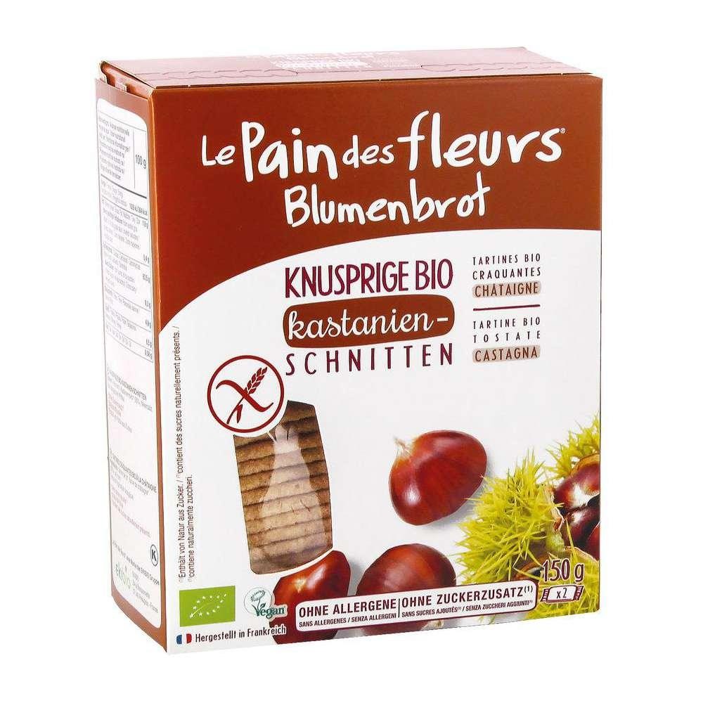 Le Pain des fleurs Organic chestnut crispbread, flower bread