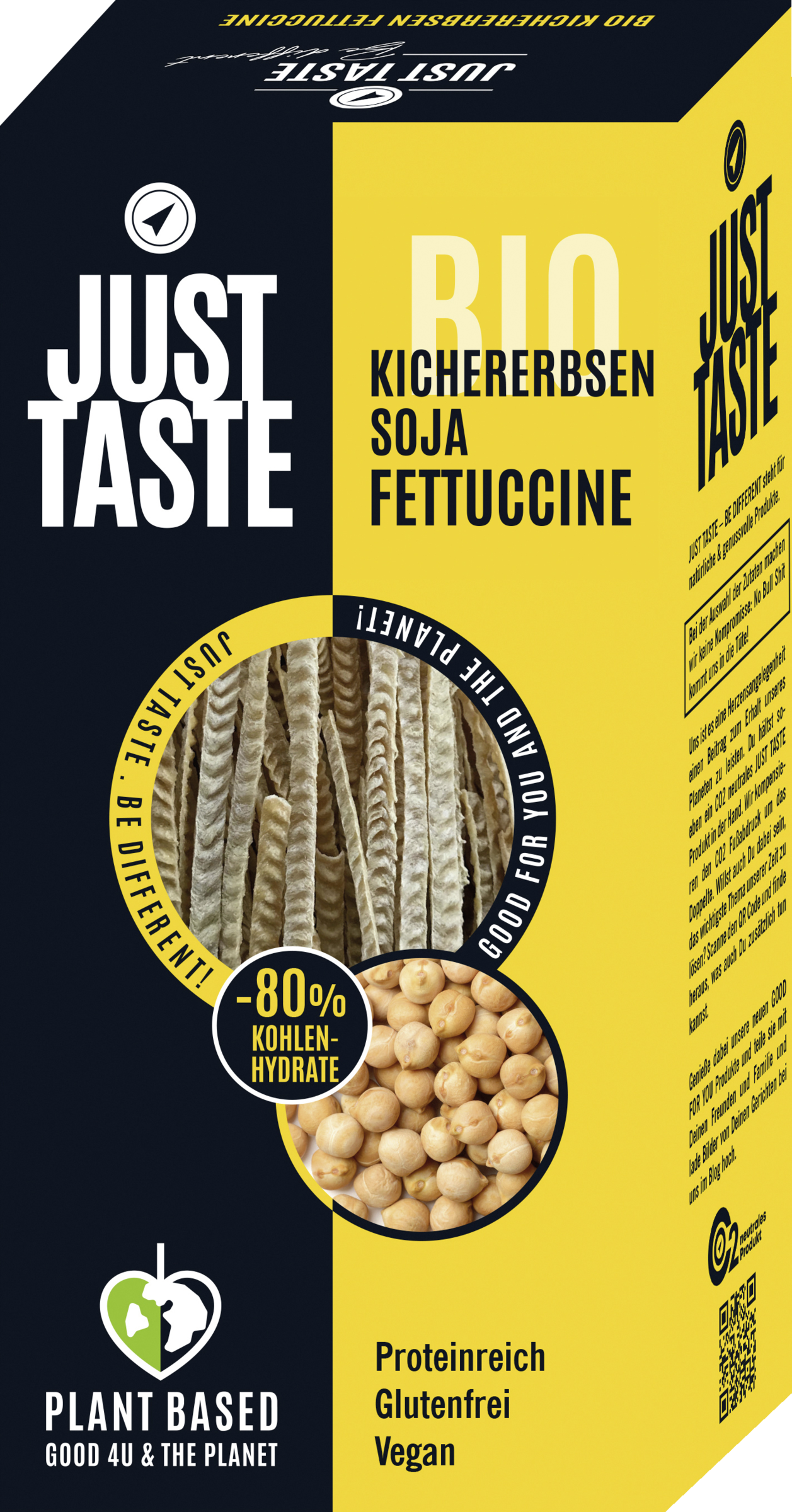 Just Taste Organic Chickpea Soy Fettuccine