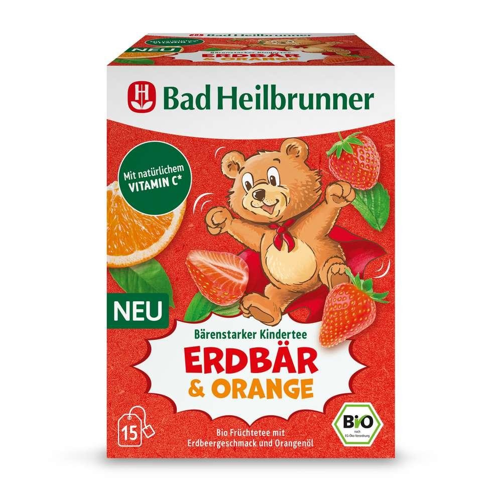Bad Heilbrunner Organic Children's Tea, Strawberry & Orange
