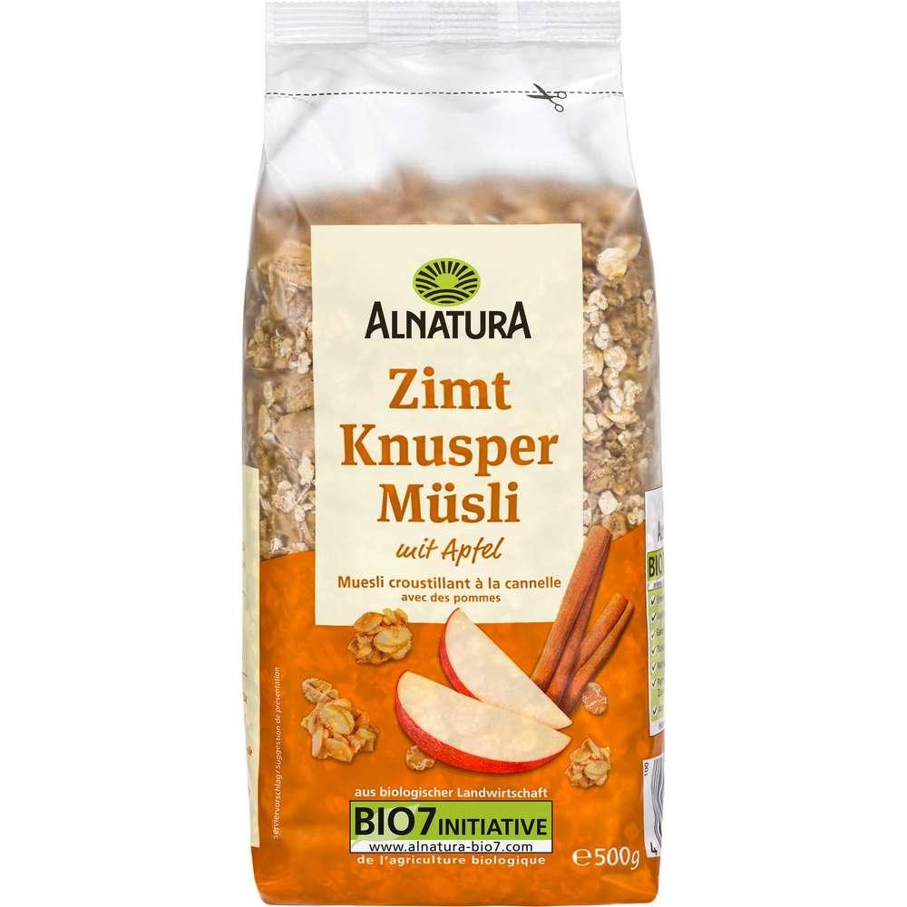 Alnatura Organic crunchy muesli, cinnamon with apple