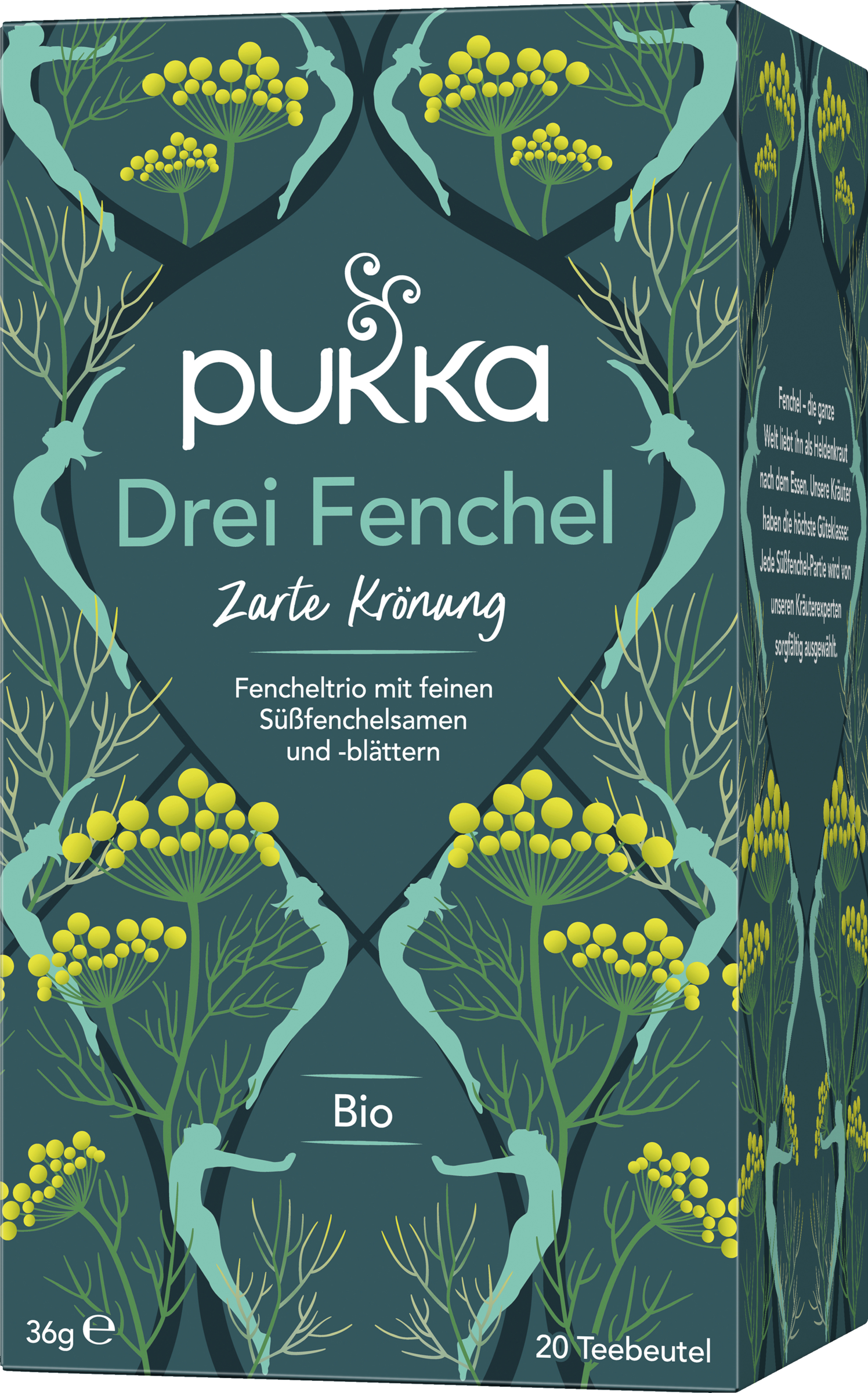 Pukka Bio -herbal tea three fennel, with fine sweetener seeds and leaves