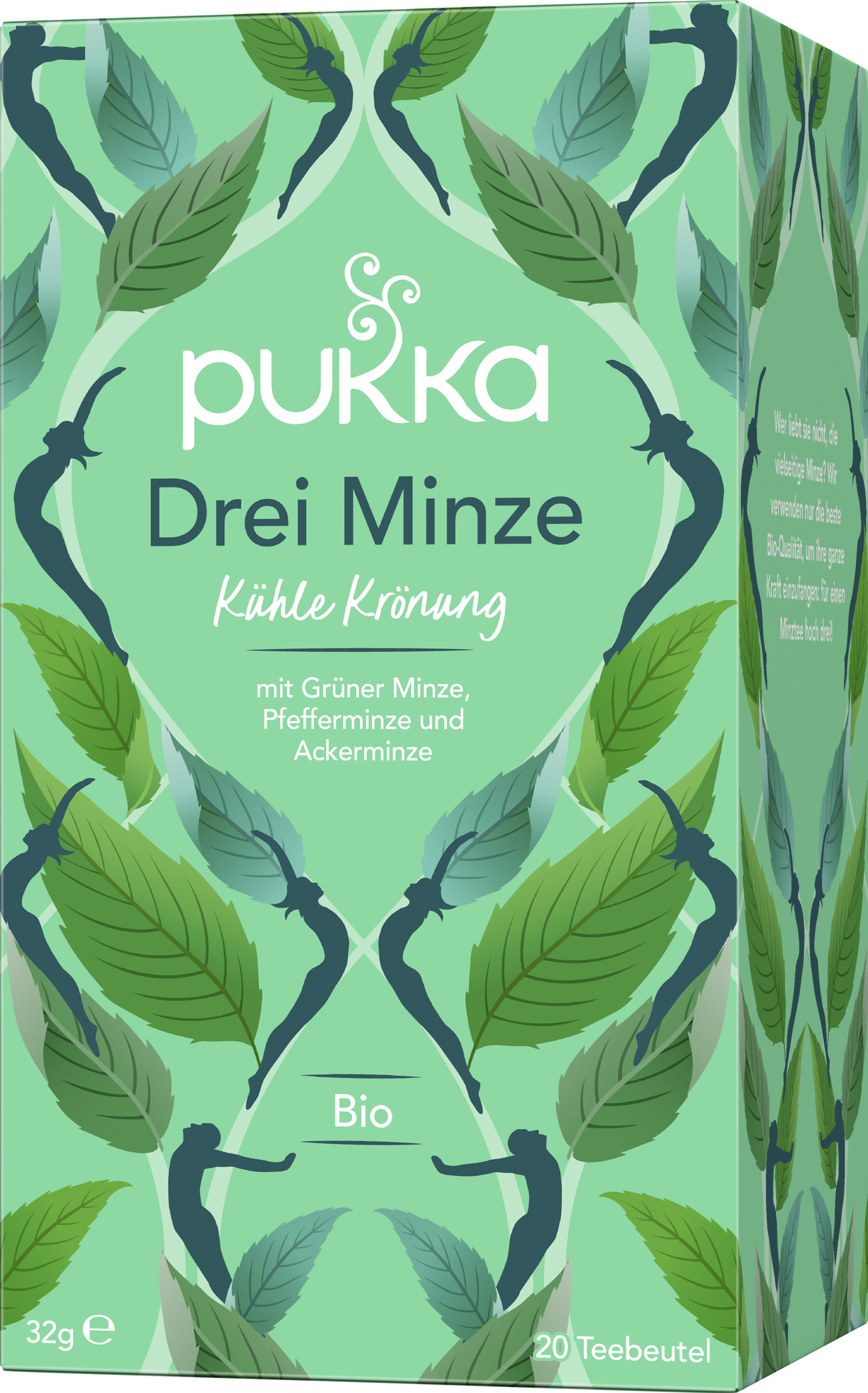 Pukka Organic herbal tea Three Mint, with spearmint, peppermint and field mint