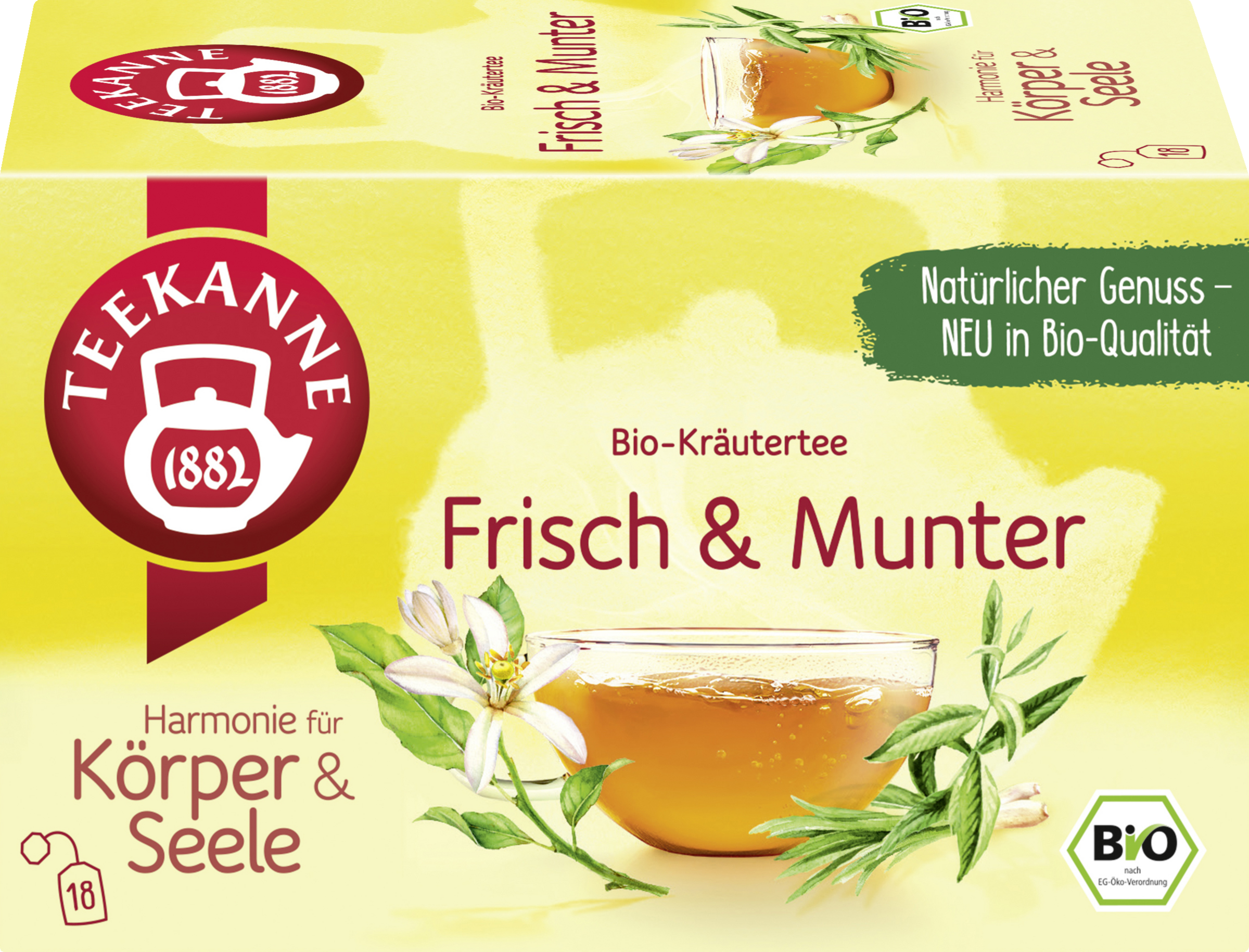Teekanne Organic herbal tea Fresh & cheerful