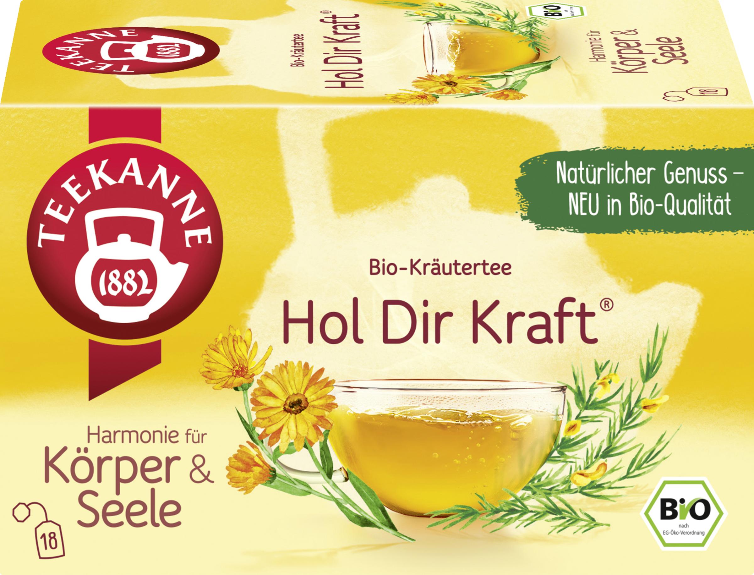 Teekanne Organic herbal tea get strength