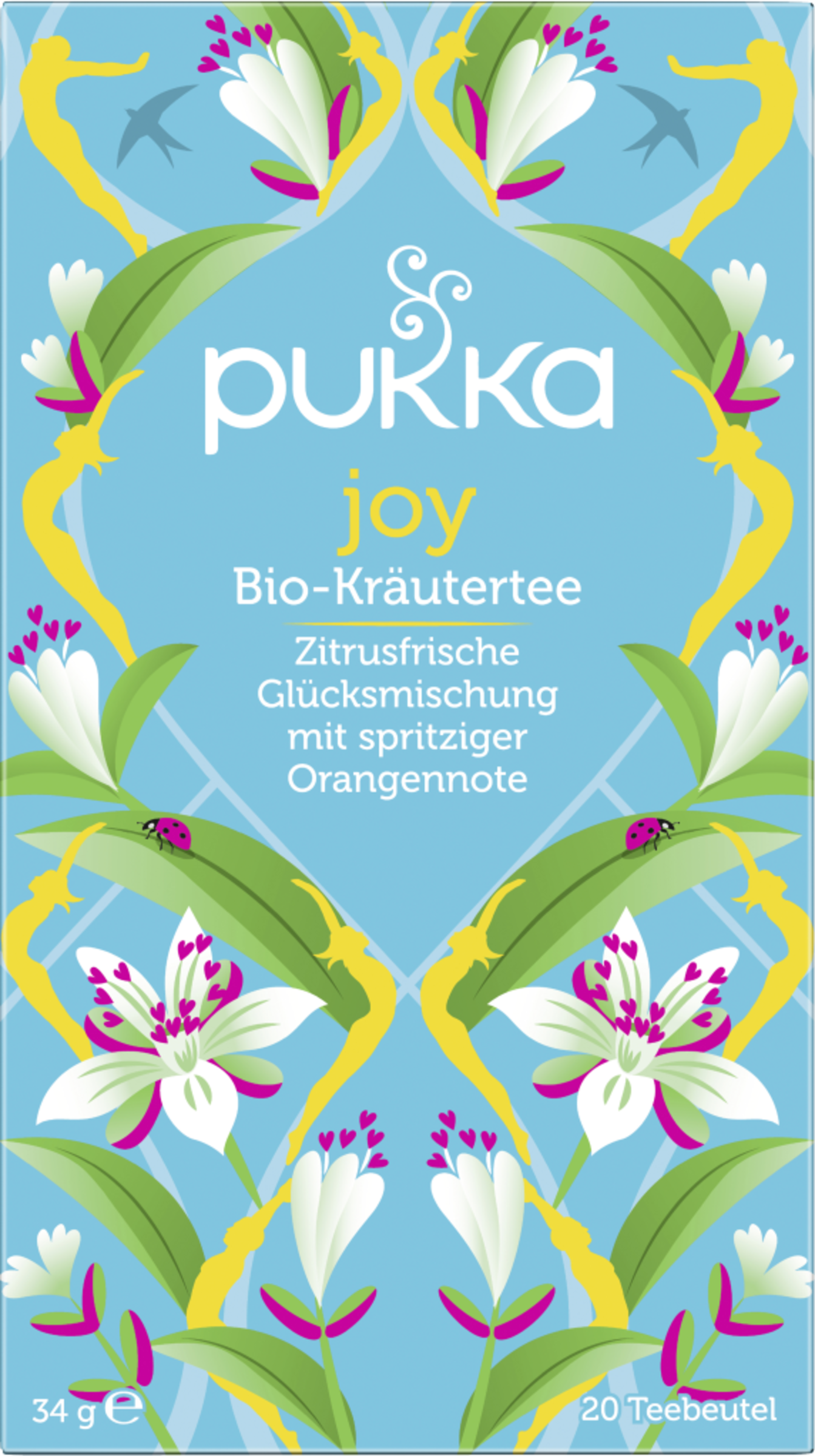 Pukka Organic herbal tea Joy, with lemon balm, lemon verben and lively orange note