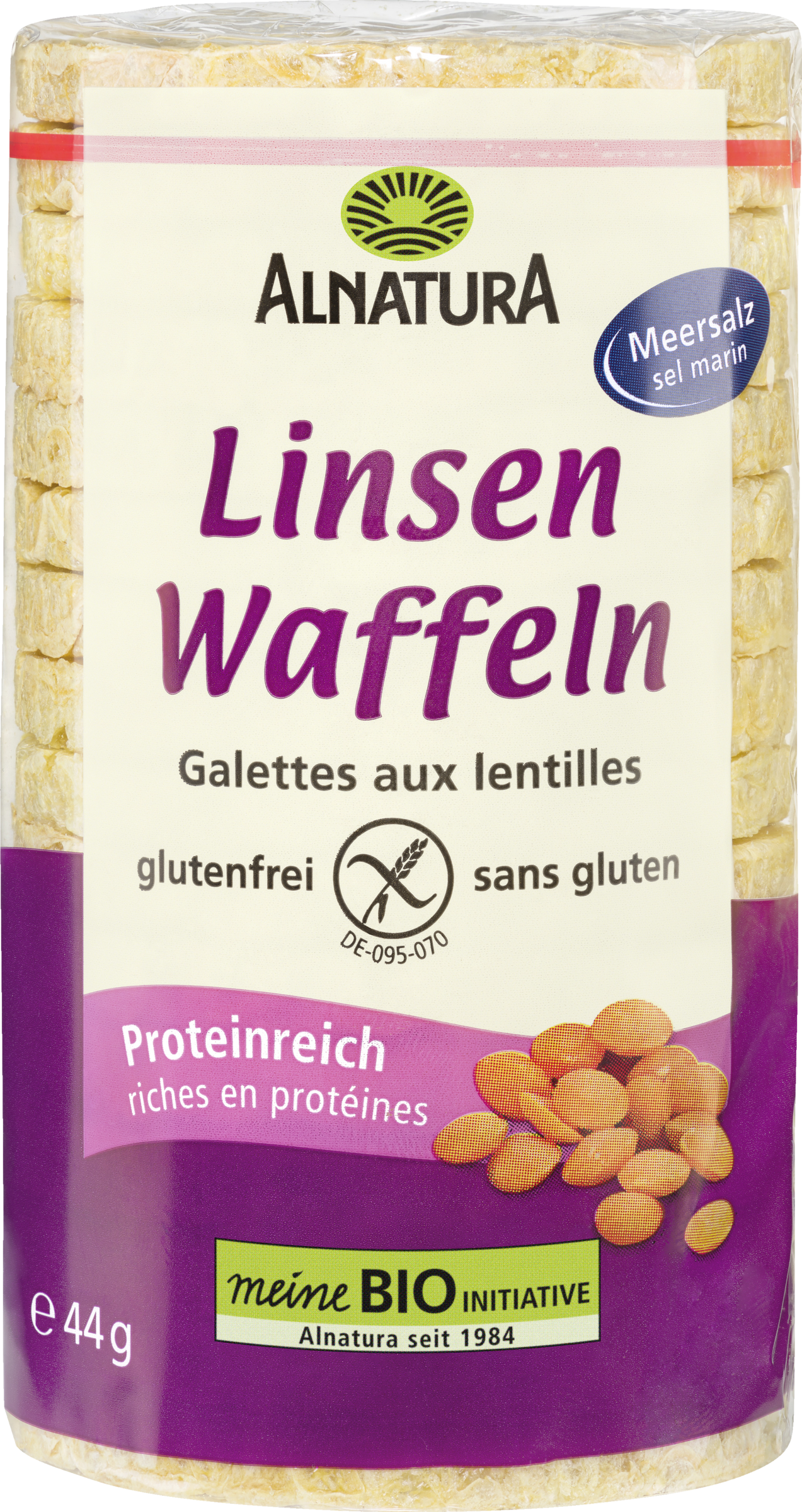 Alnatura Organic lentil waffles