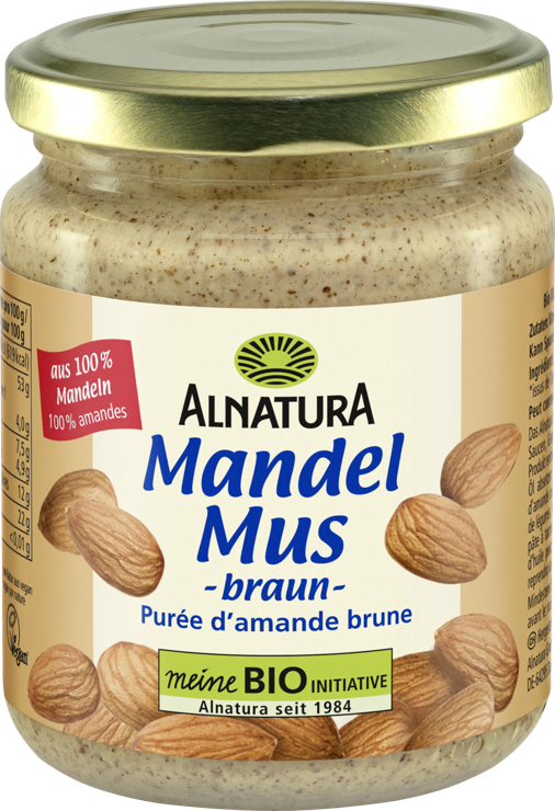 Alnatura Organic almond butter brown