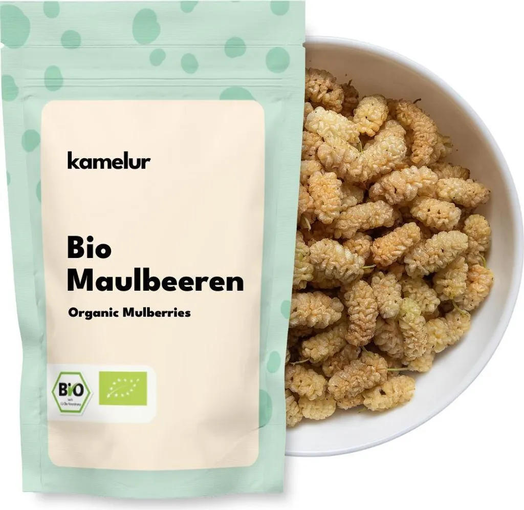 Kamelur Organic white mulberries, 1kg 1000g