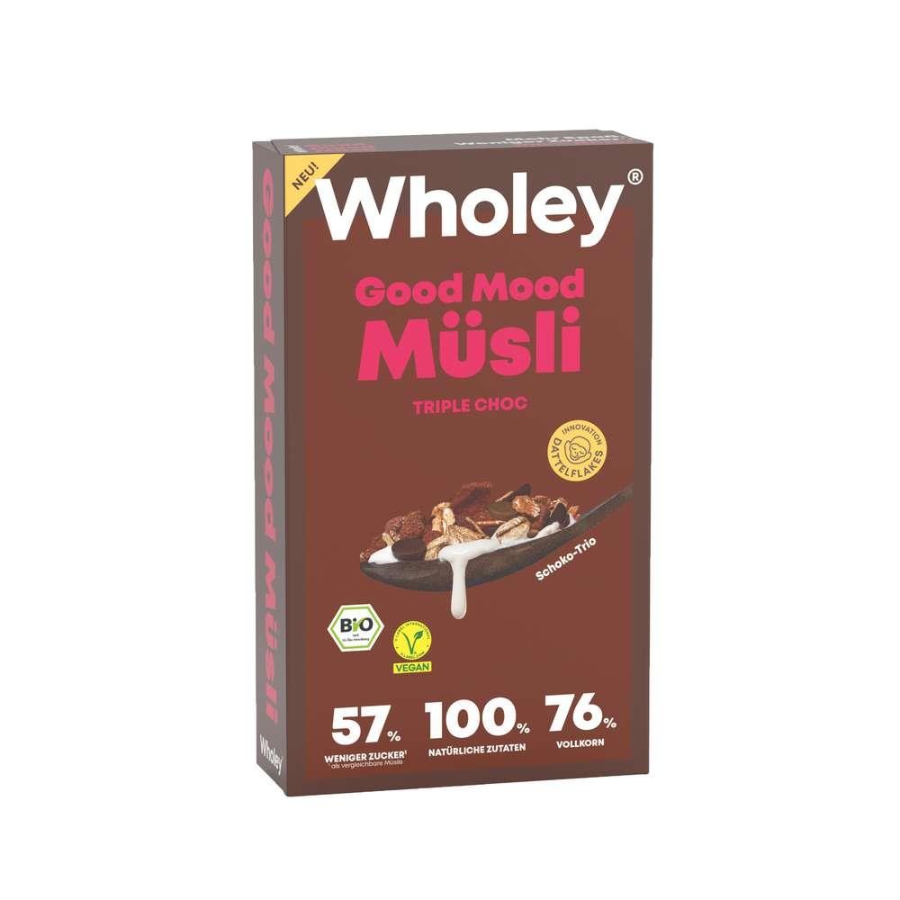 Wholey Organic muesli Good Mood, Triple Choc