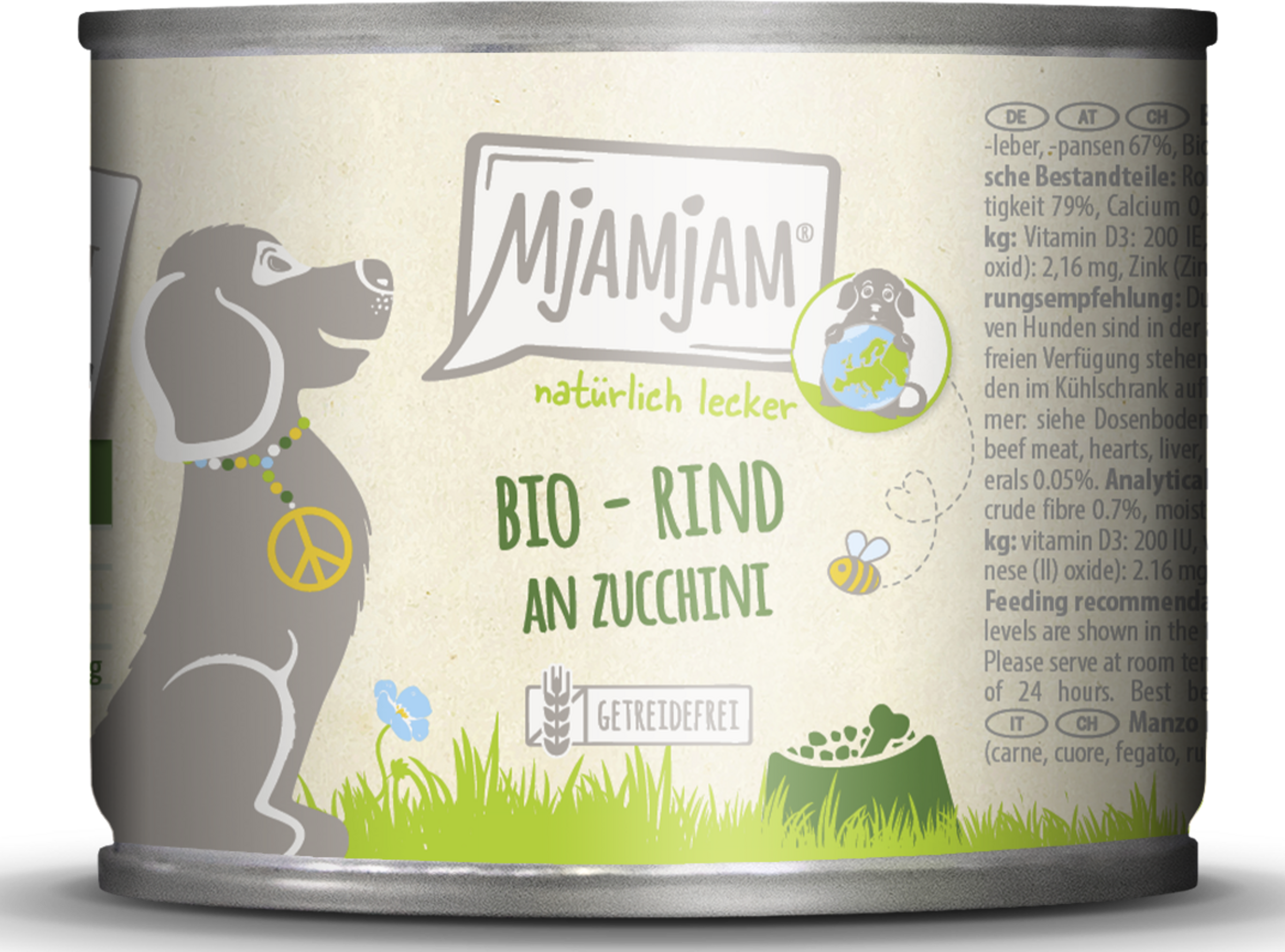 MjAMjAM Organic, naturally delicious - beef with zucchini