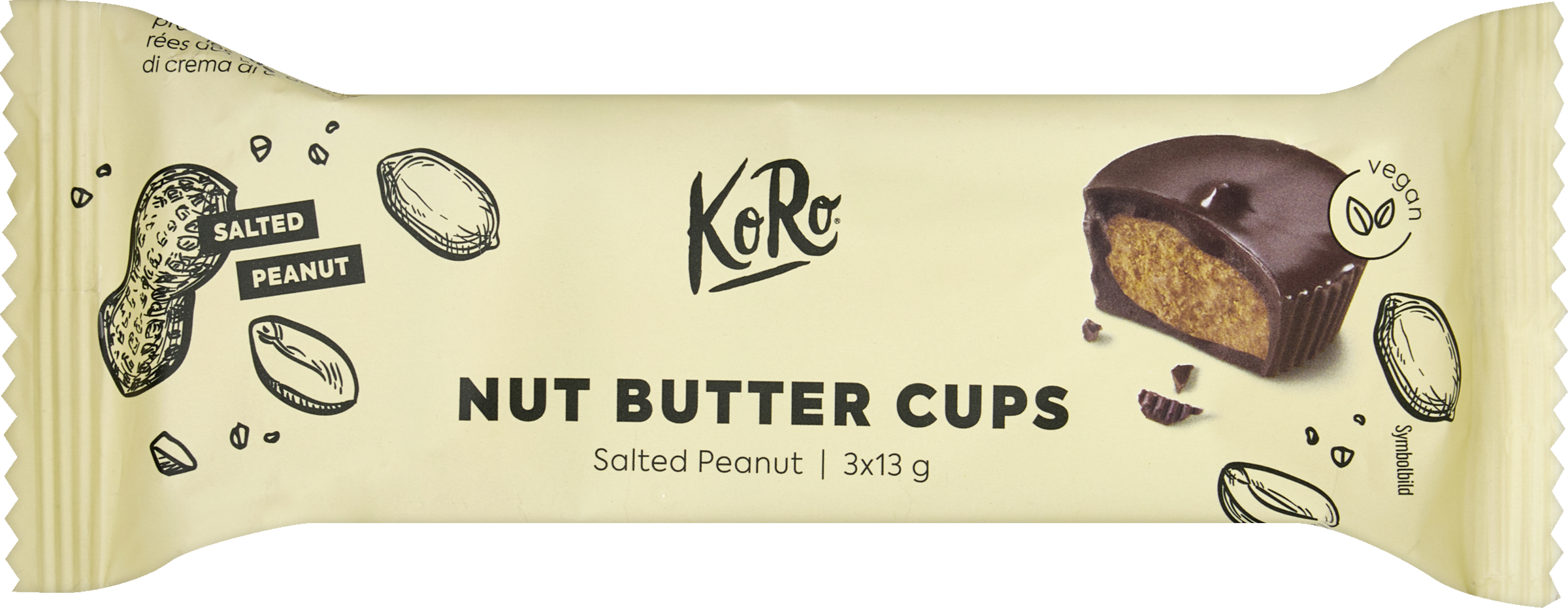 KoRo BIO NUT butter cups Salted Peanut
