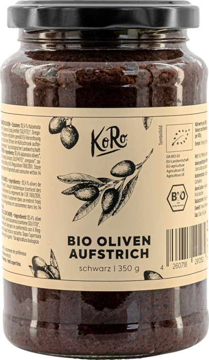KoRo Organic olive spread black