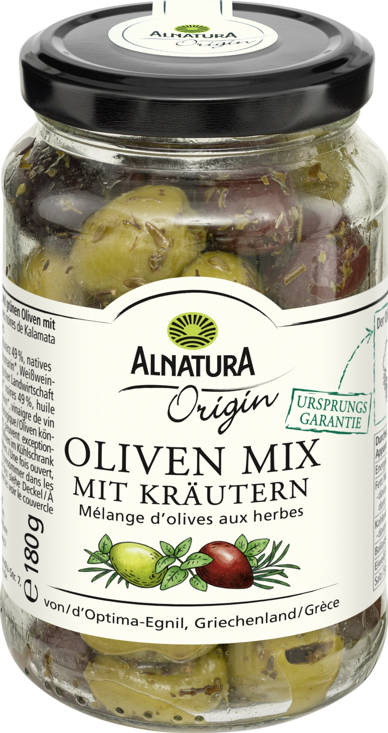 Alnatura Organic Origin olive mix with herbs