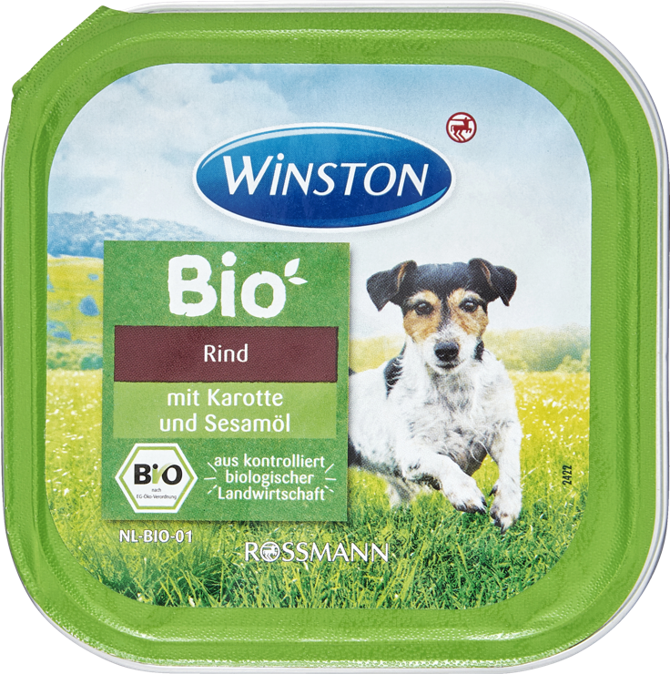 Winston Organic beef with carrot & Sesame oil