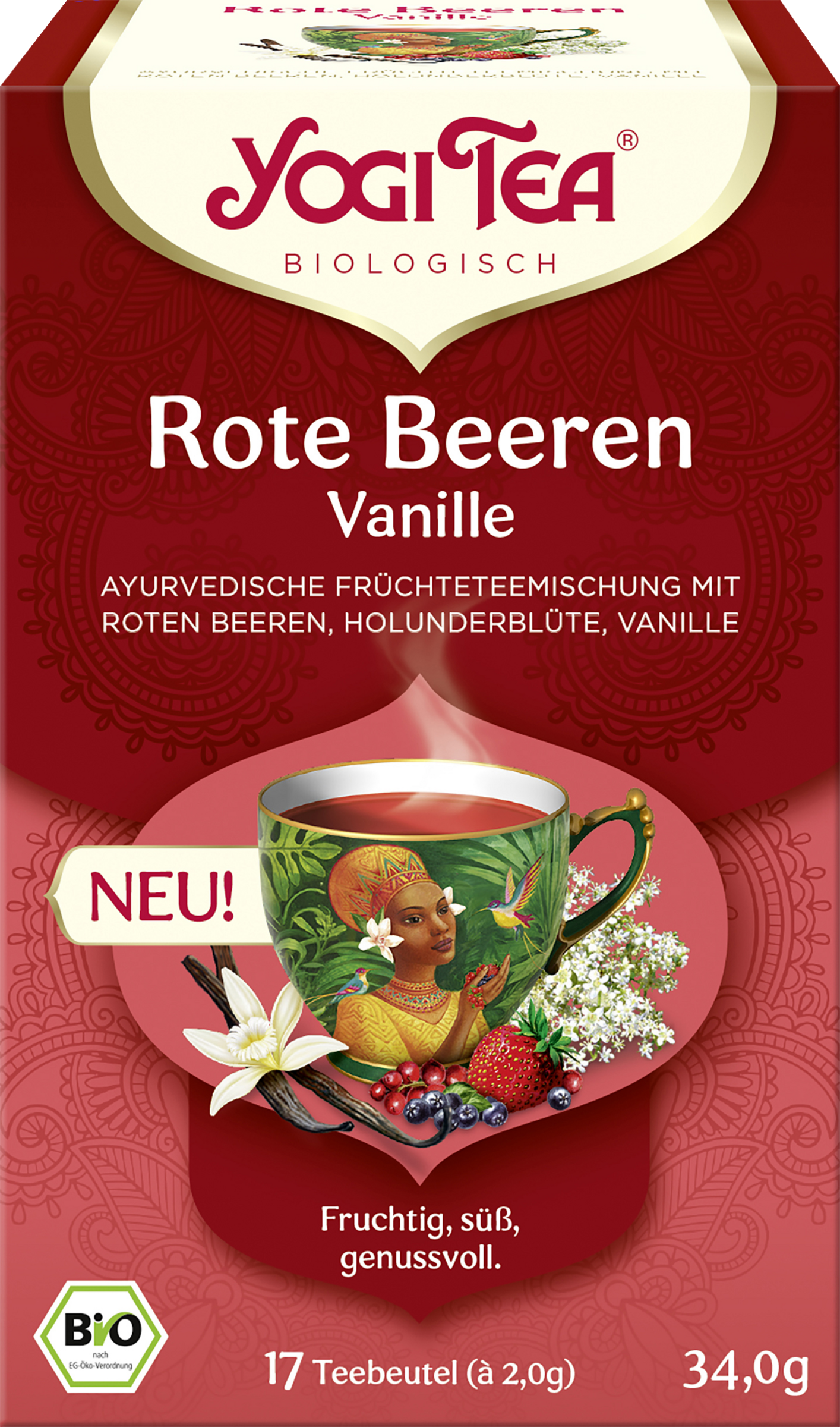 Yogi Tea Organic Red Berry Vanilla Tea
