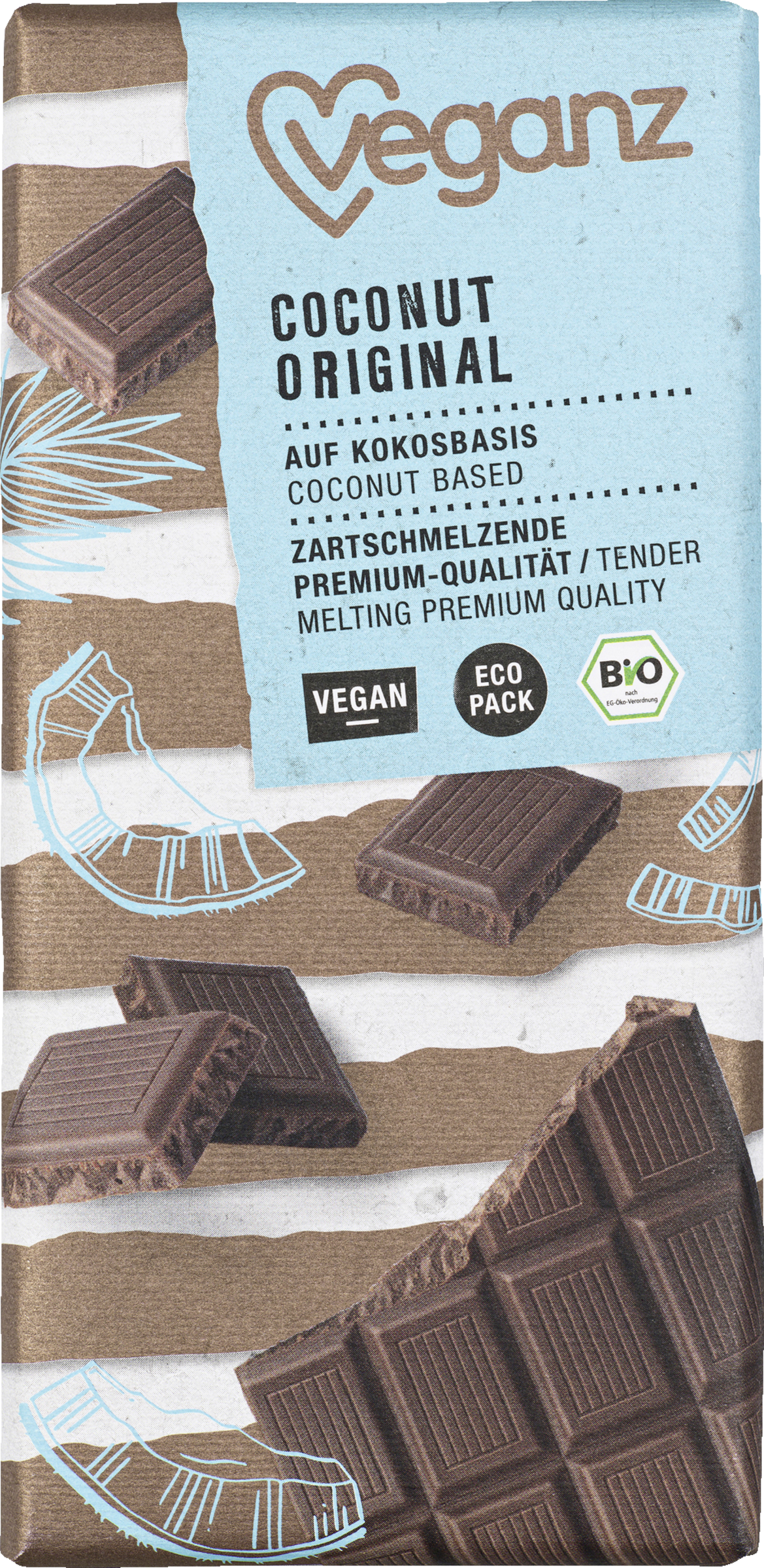 Veganz Organic chocolate Coconut Original