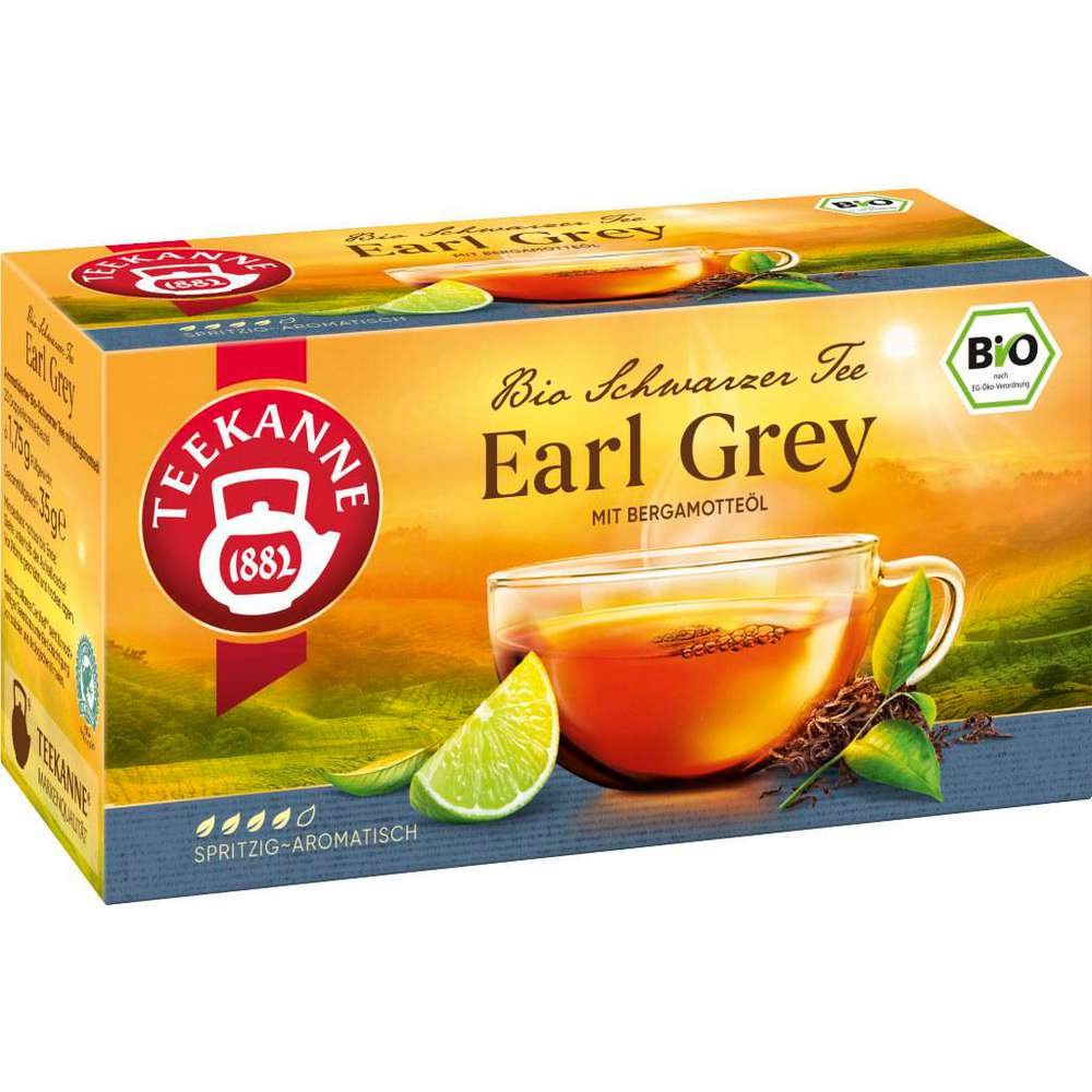 Teekanne Organic black tea Earl Grey, sparkling aromatic